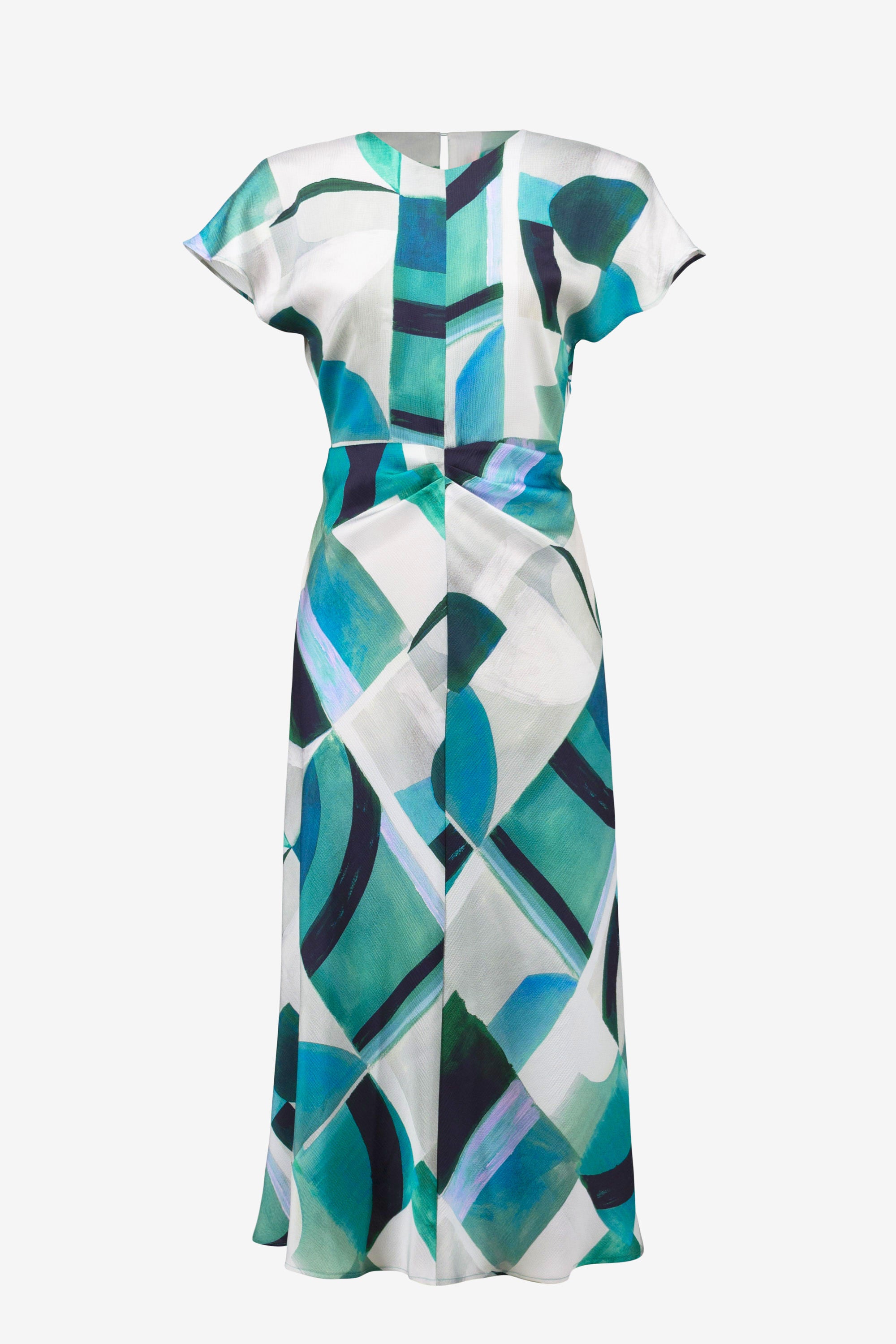 Geometric Print Midi Dress - 261251