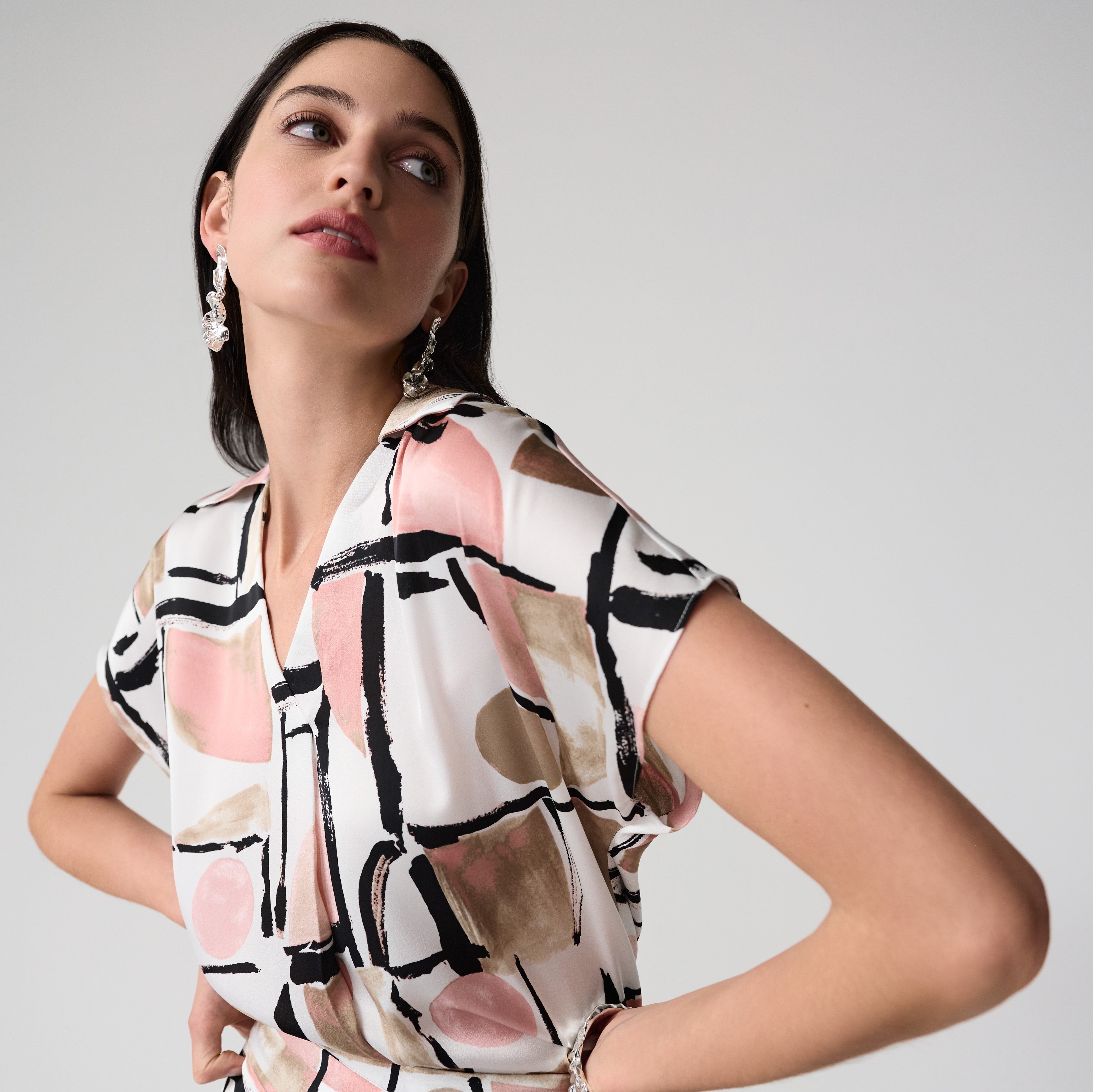 Vanilla Multi Print Blouse - 261308