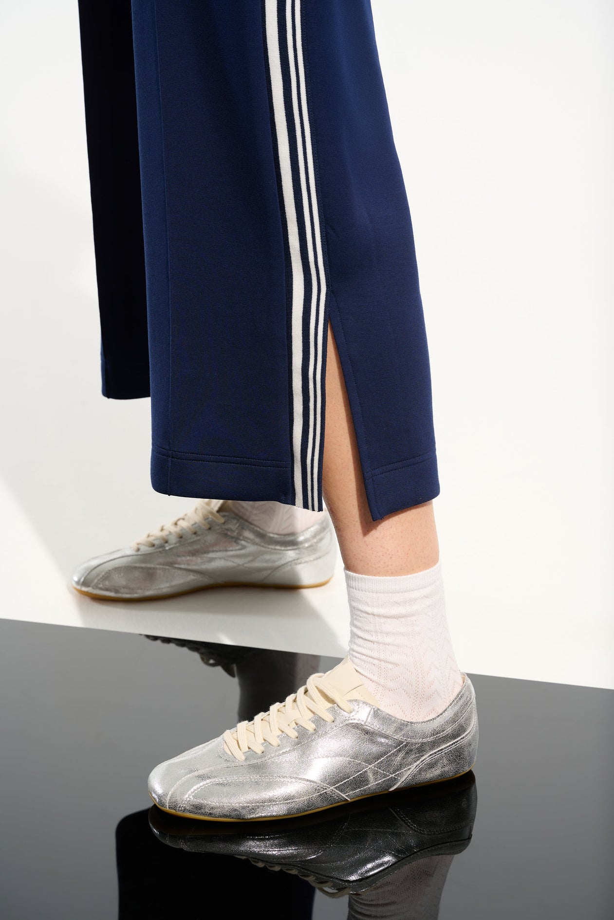 Blue Side Stripe Pants - 261618