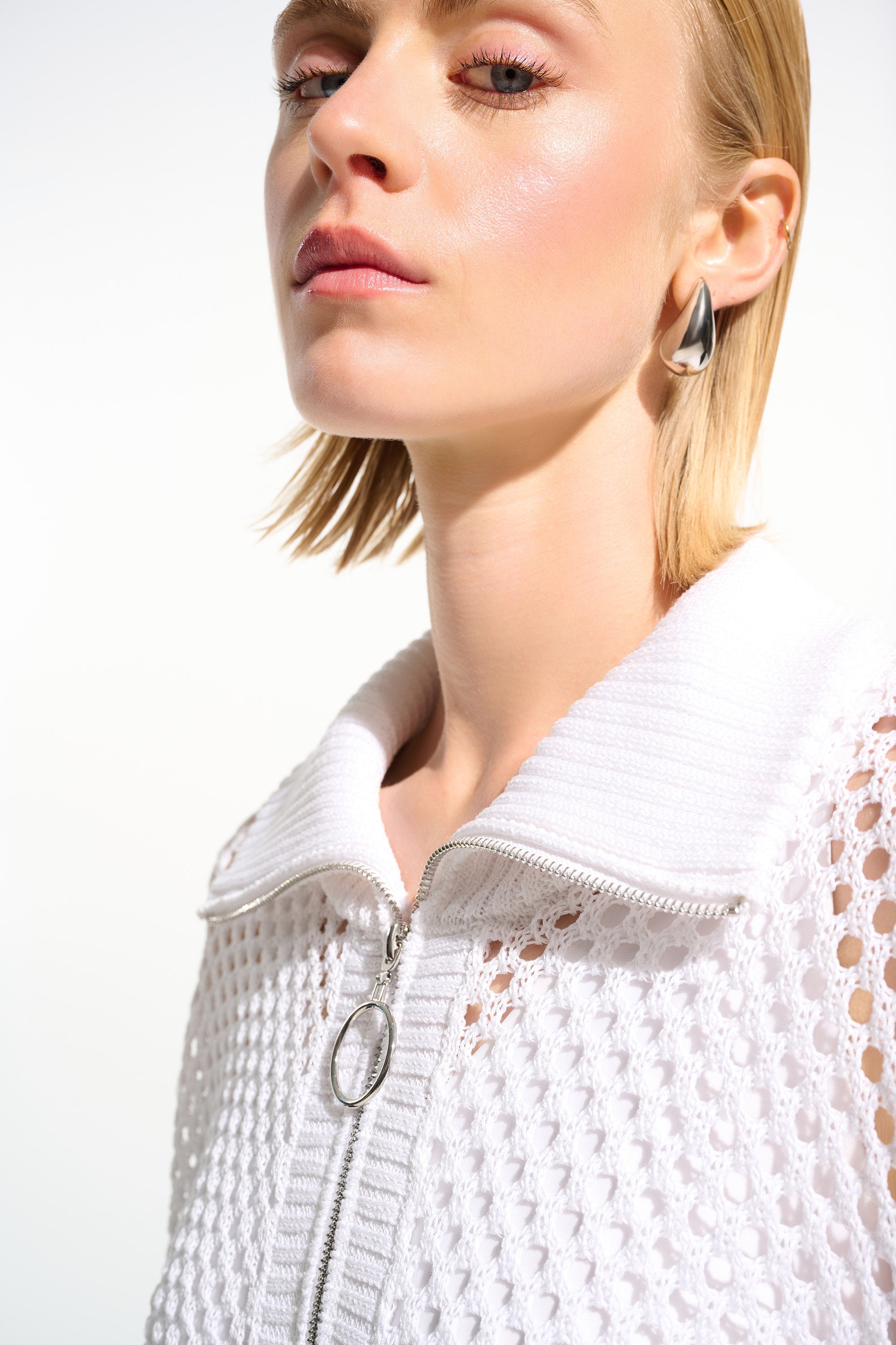 Vanilla Zip Collar Top - 261634