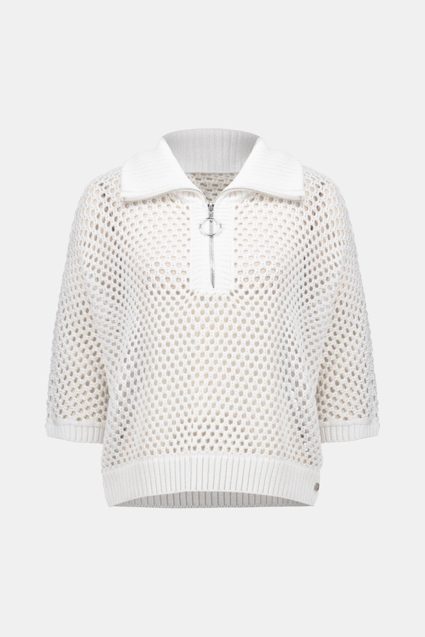 Vanilla Zip Collar Top - 261634