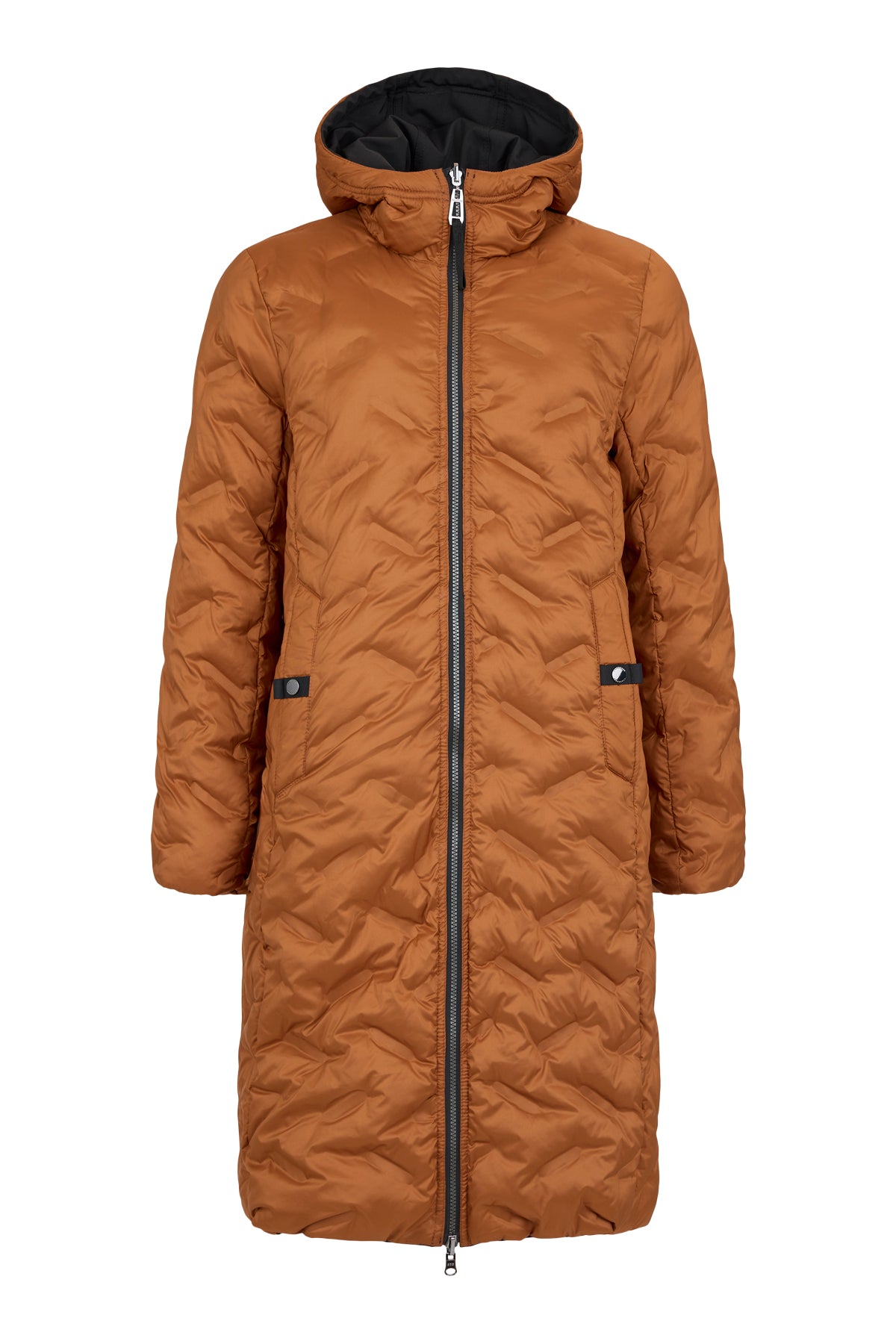 Black & Ginger 2 In 1 Coat - 541