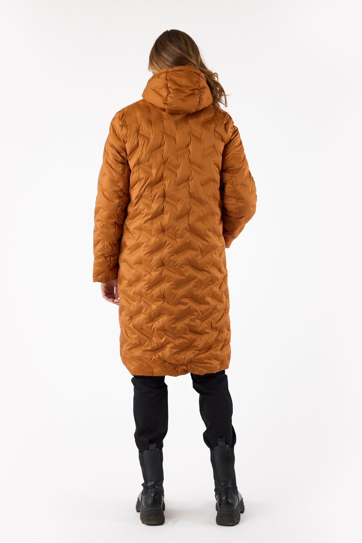 Black & Ginger 2 In 1 Coat - 541