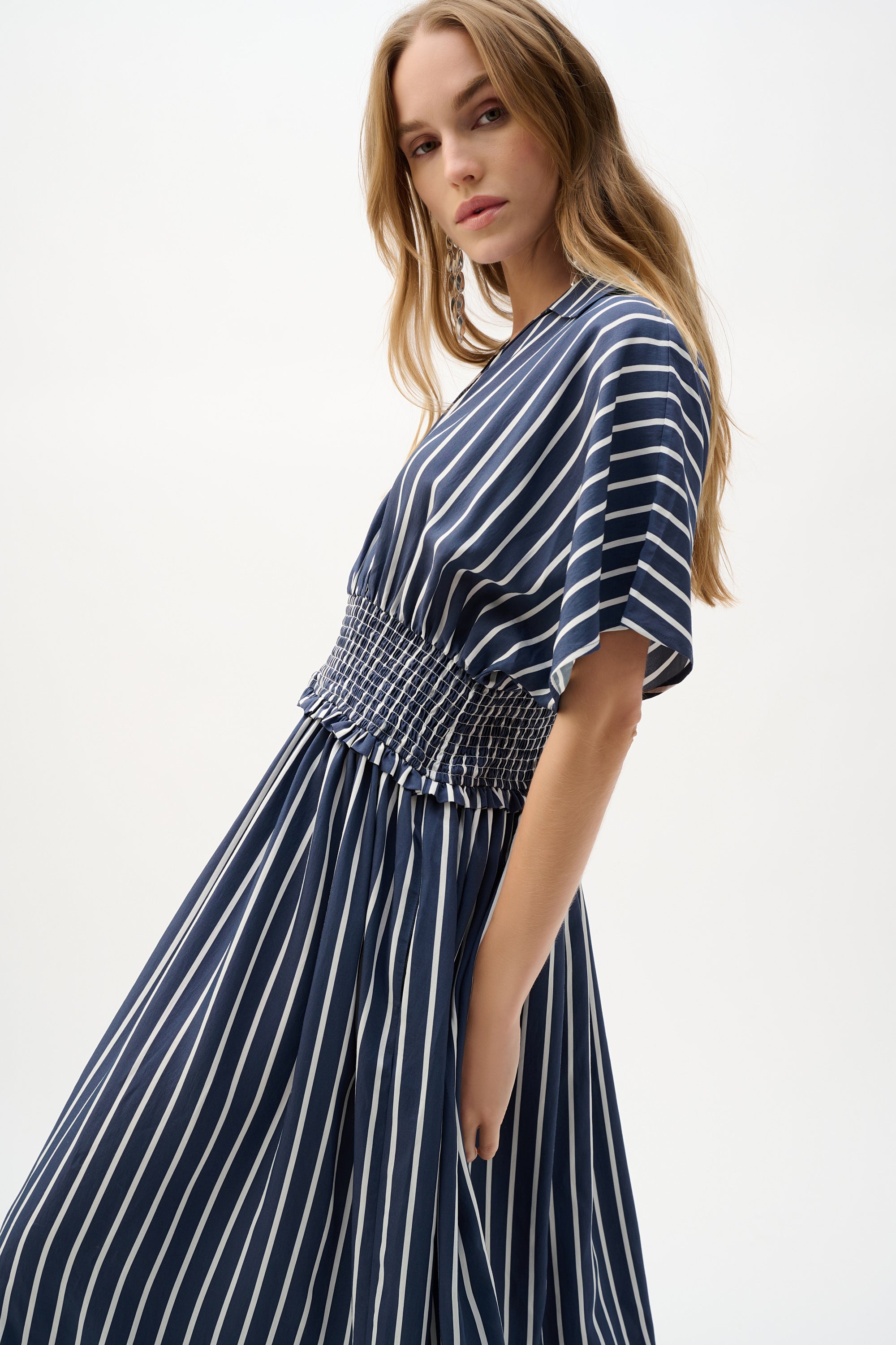 Blue & White Stripe Dress - 262912