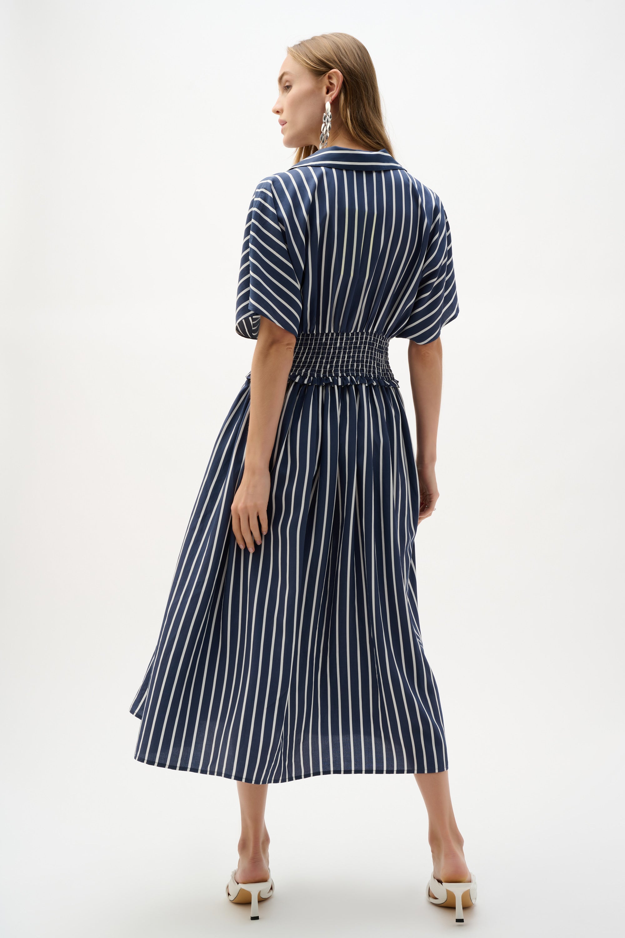 Blue & White Stripe Dress - 262912
