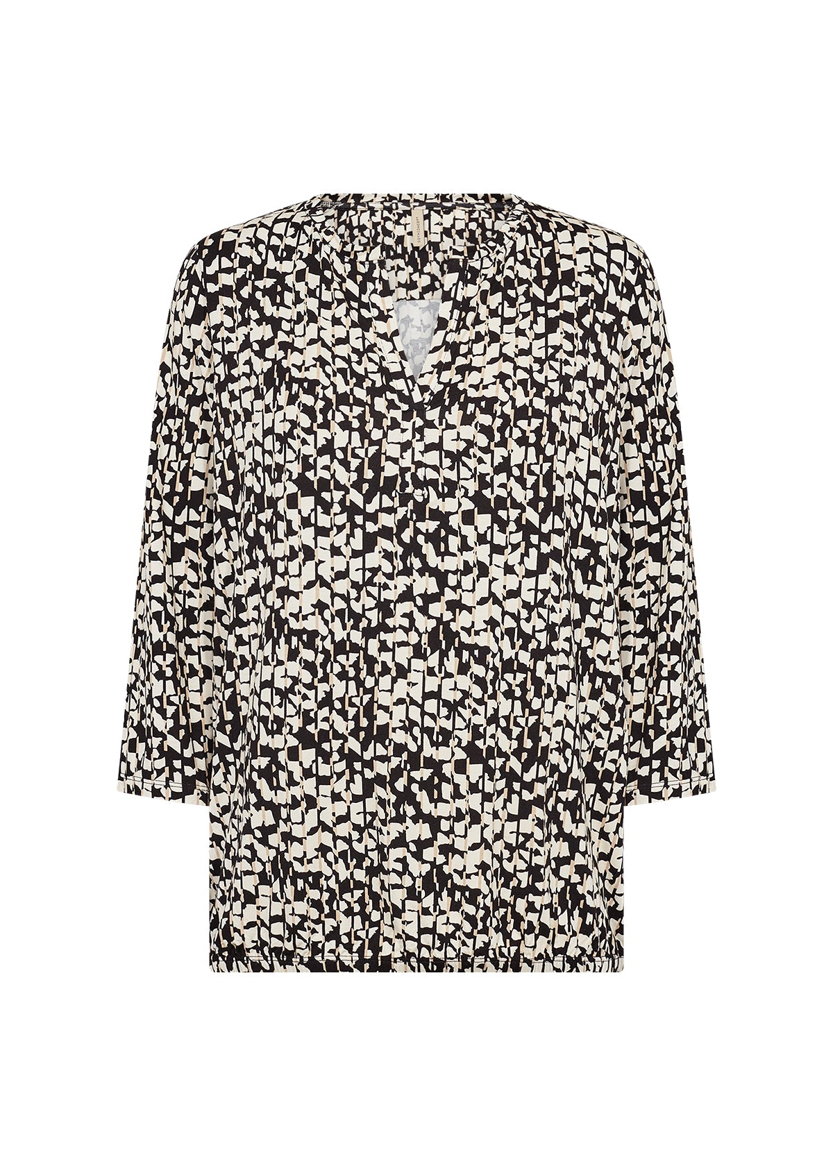 Marica AOP 316 Black Print Blouse - 26888