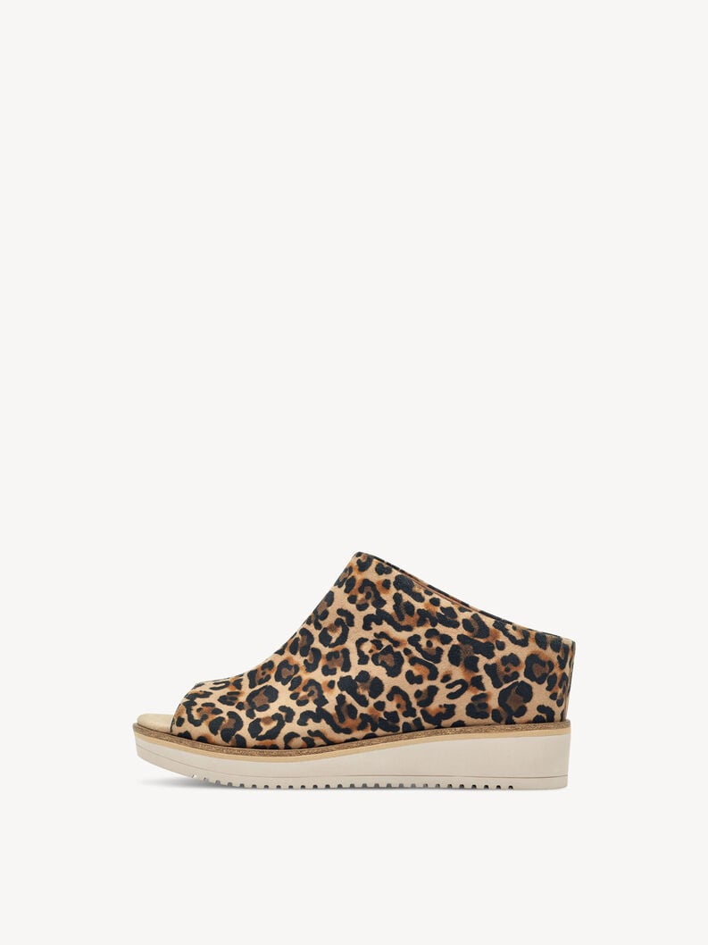 Leopard Wedge Mules - 27200