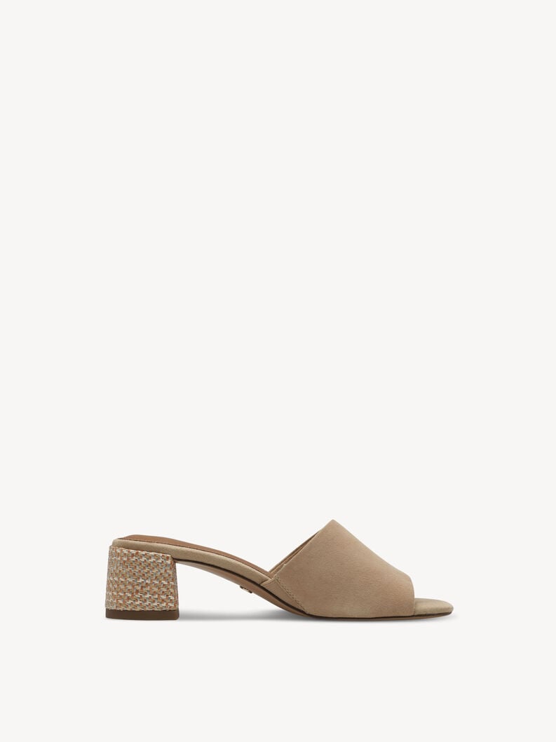 Tan Suede Mules - 27204