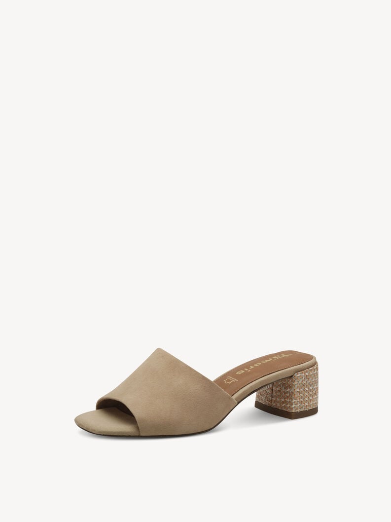Tan Suede Mules - 27204