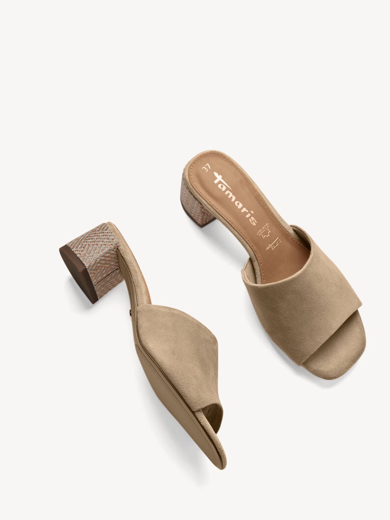 Tan Suede Mules - 27204