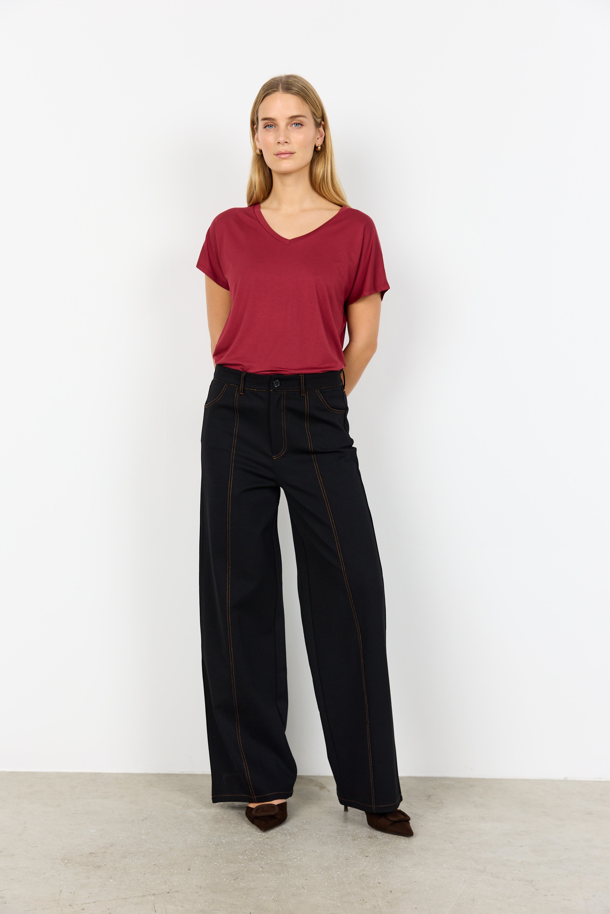 Blanca Black Wide Leg Trousers - 27440