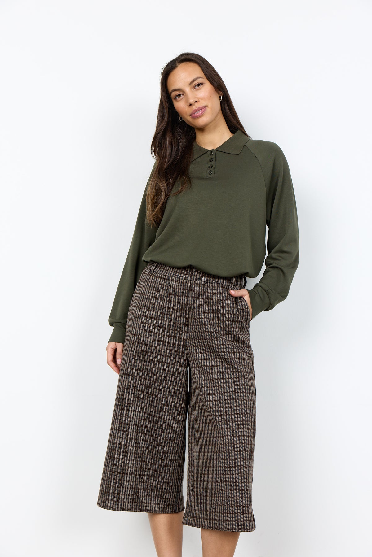Hekla YD2 Chocolate Plum Crop Pants - 27847