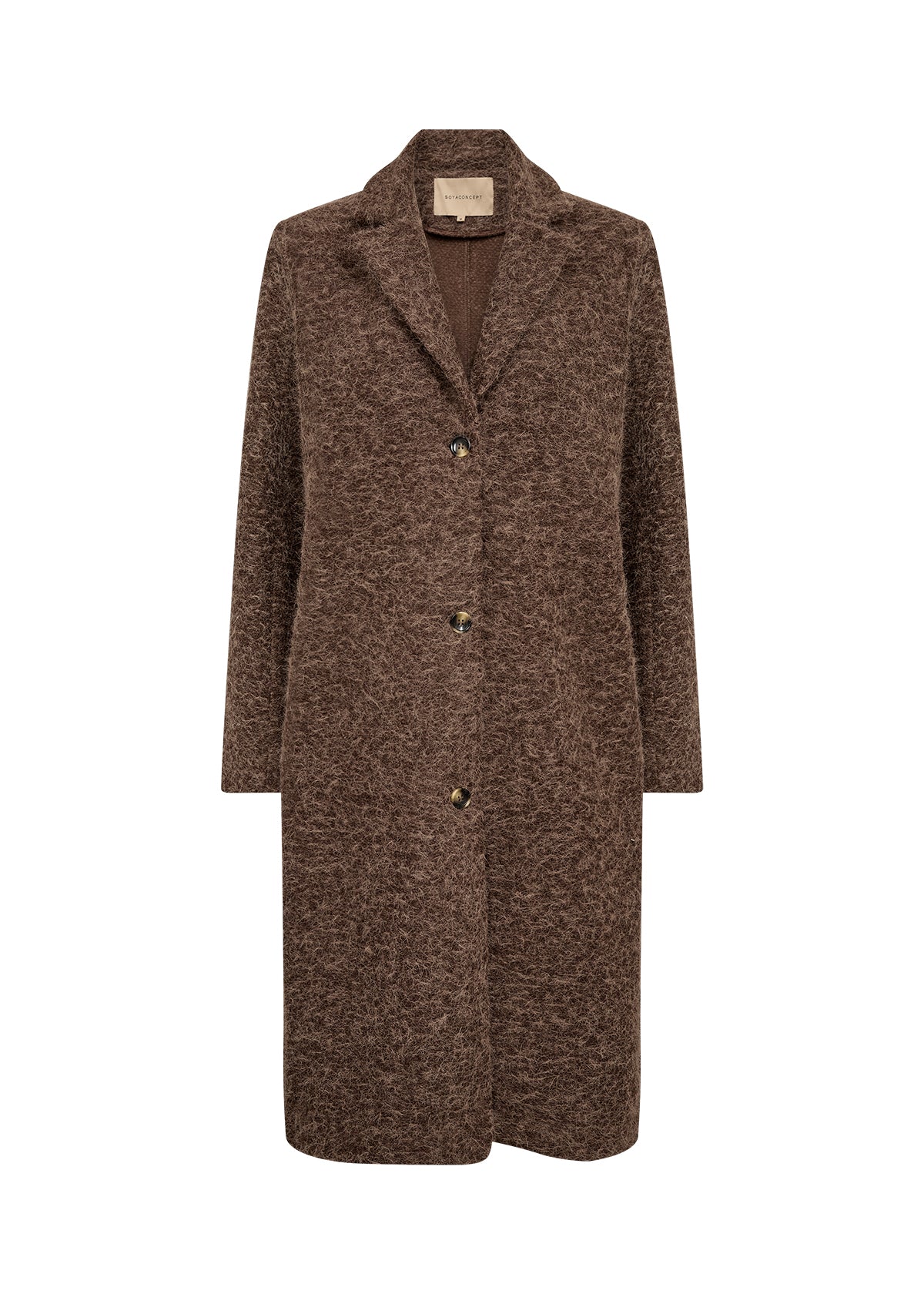 Hira 3 Chocolate Plum Textured Coat - 27874