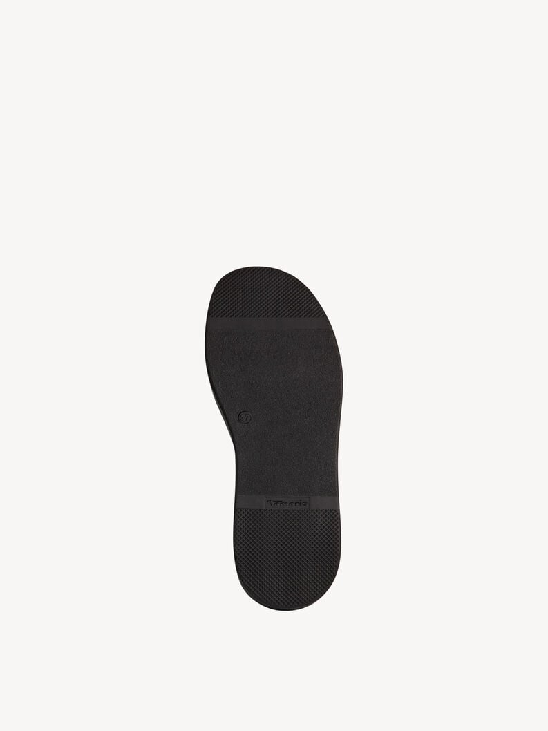 Black Leather Sandals - 28303