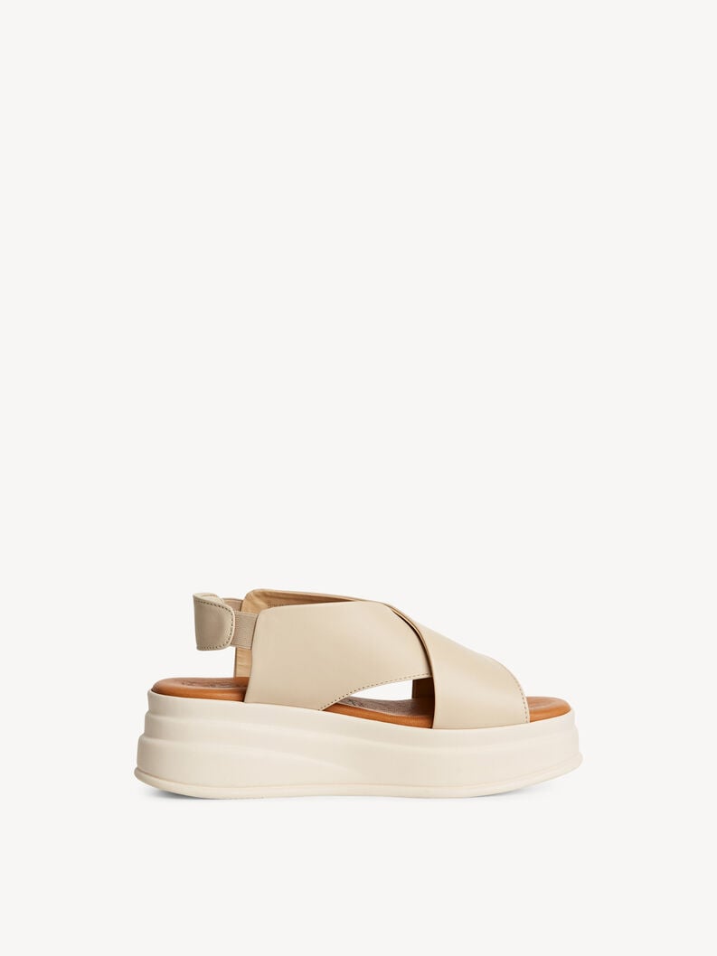Ivory Leather Sandals - 28303