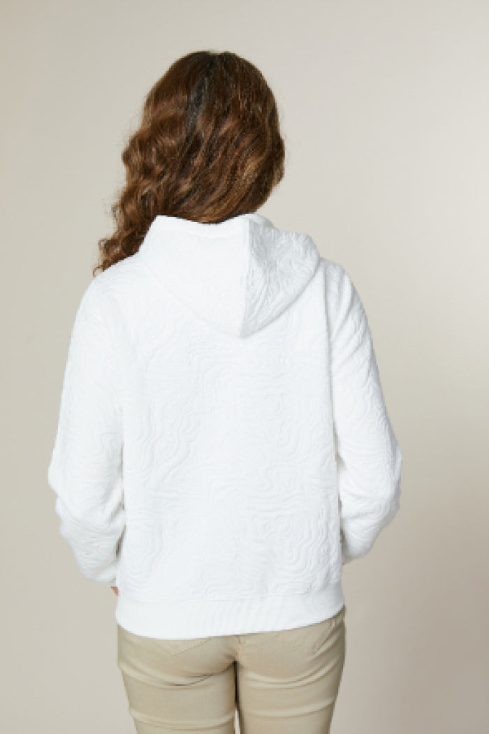 White Hooded Zip Top - 29309