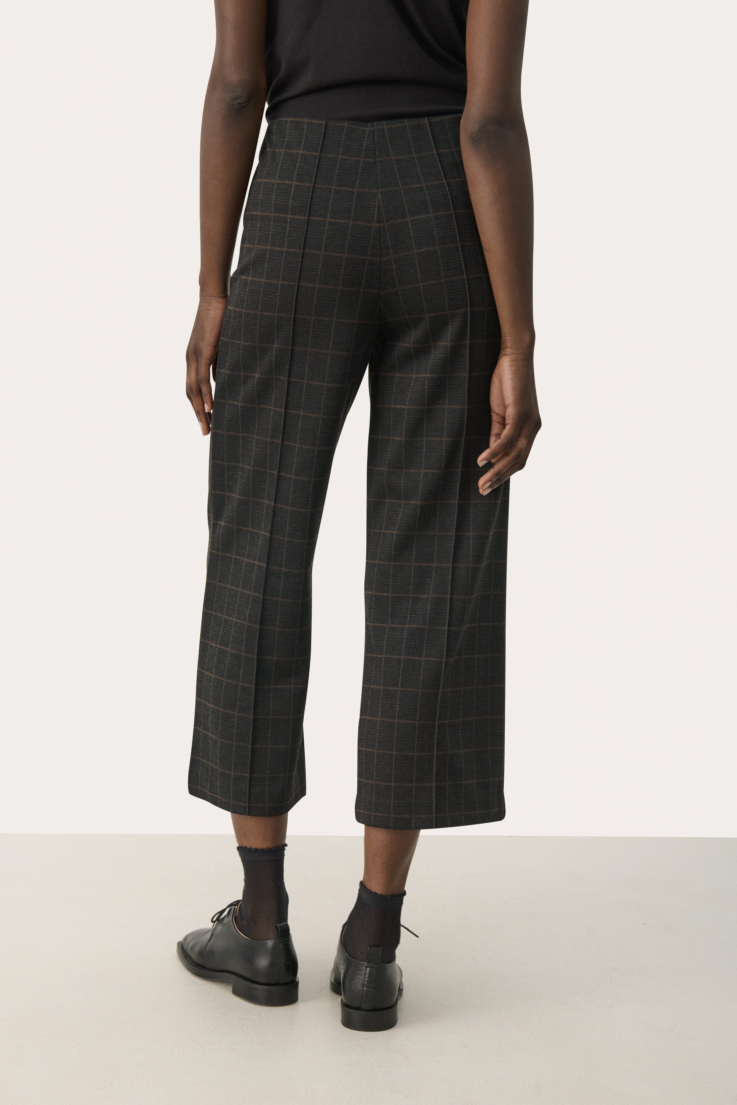 Ilisan Grey Check Trousers - 30305656