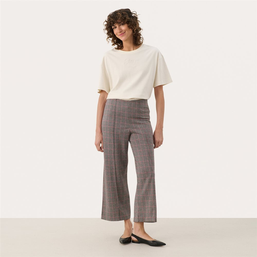 Ilisan Red Check Trousers - 30305656