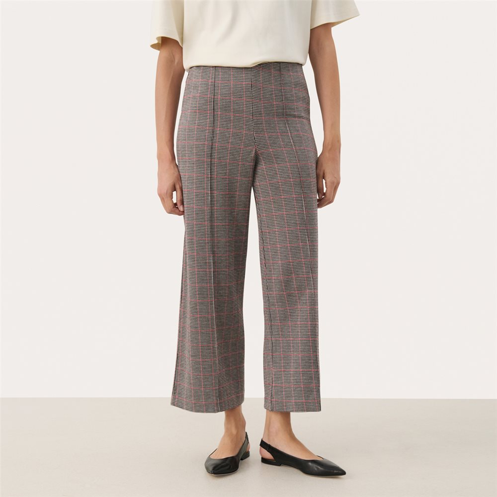 Ilisan Red Check Trousers - 30305656