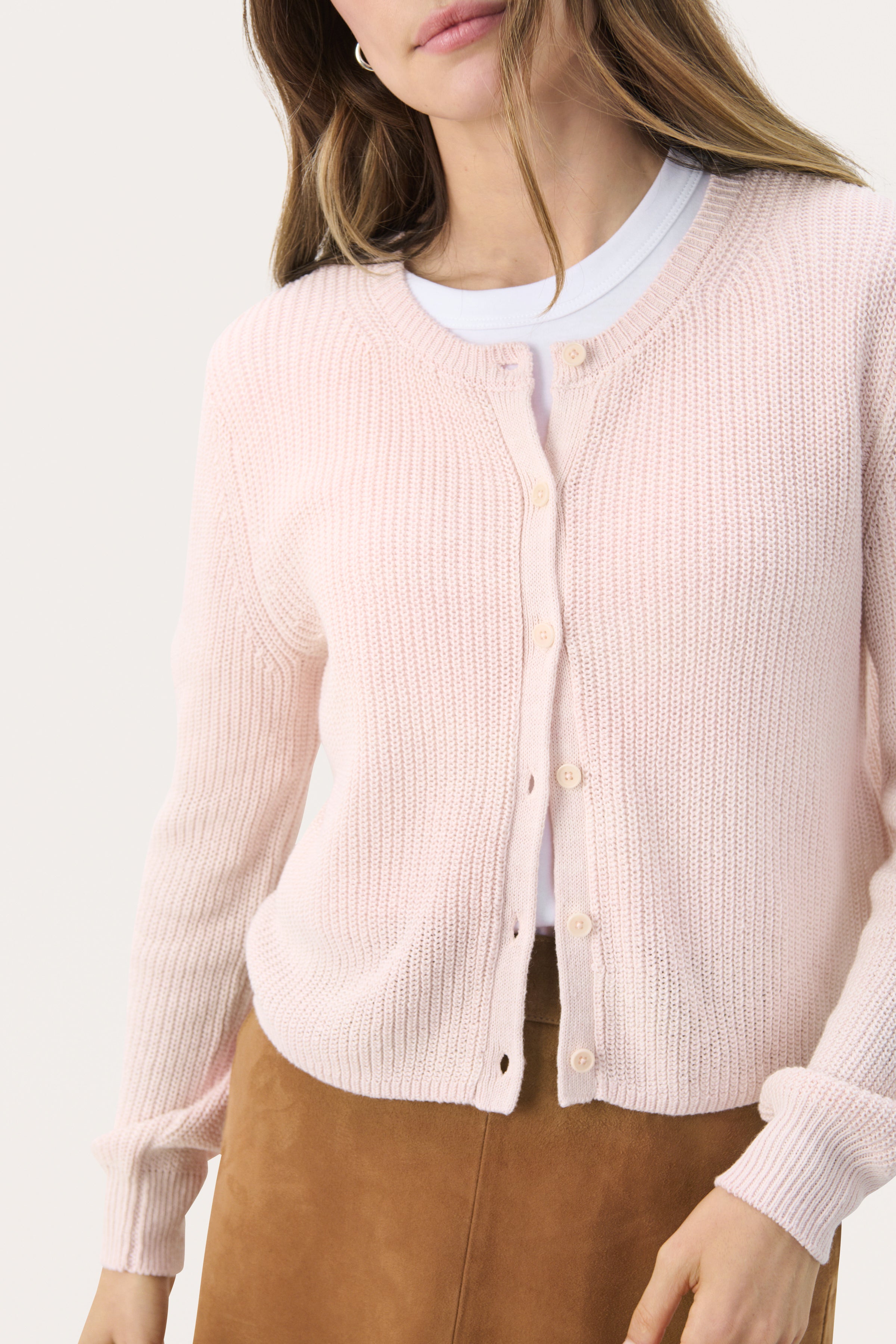 Gigia Mauve Chalk Cardigan - 30309579