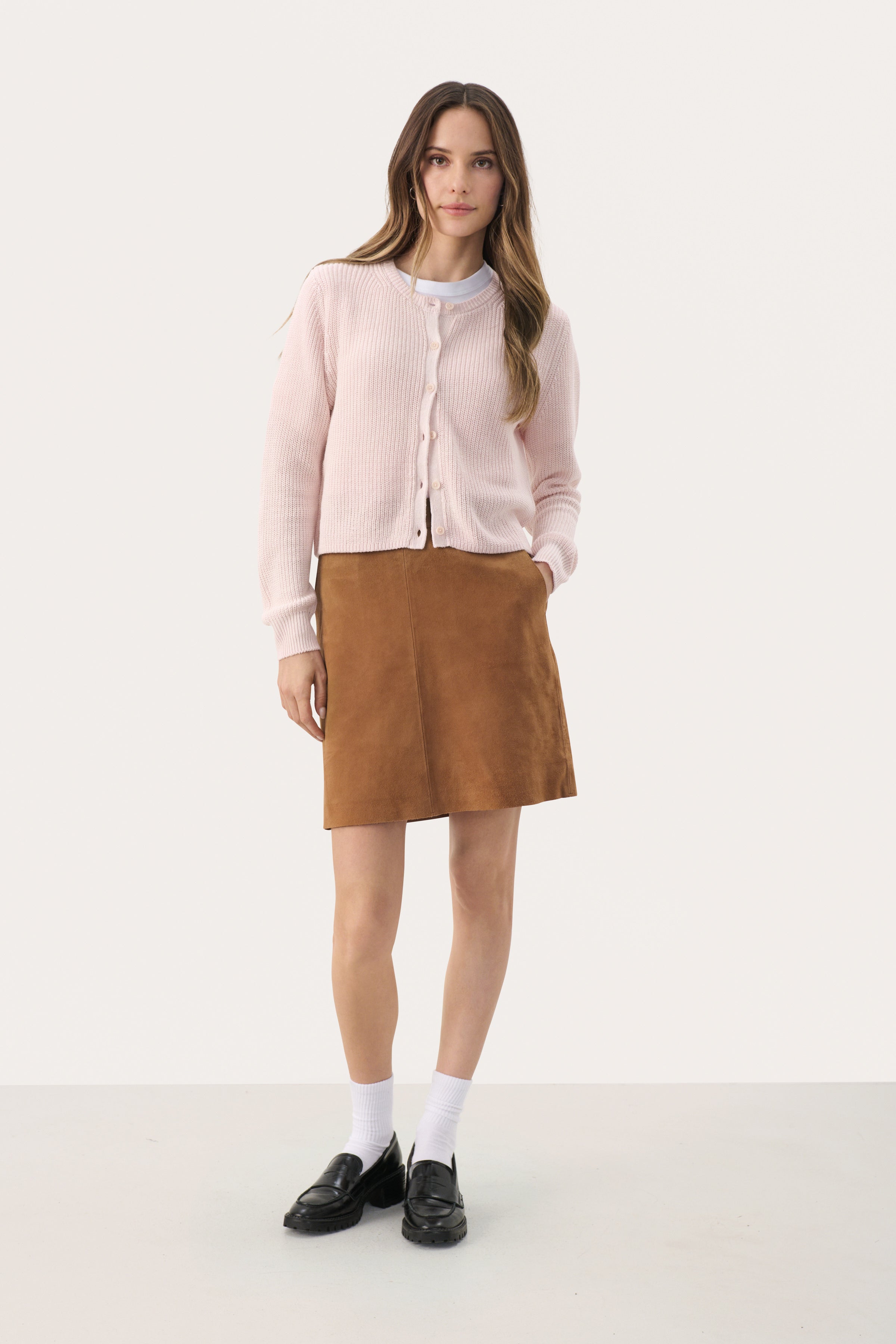 Gigia Mauve Chalk Cardigan - 30309579