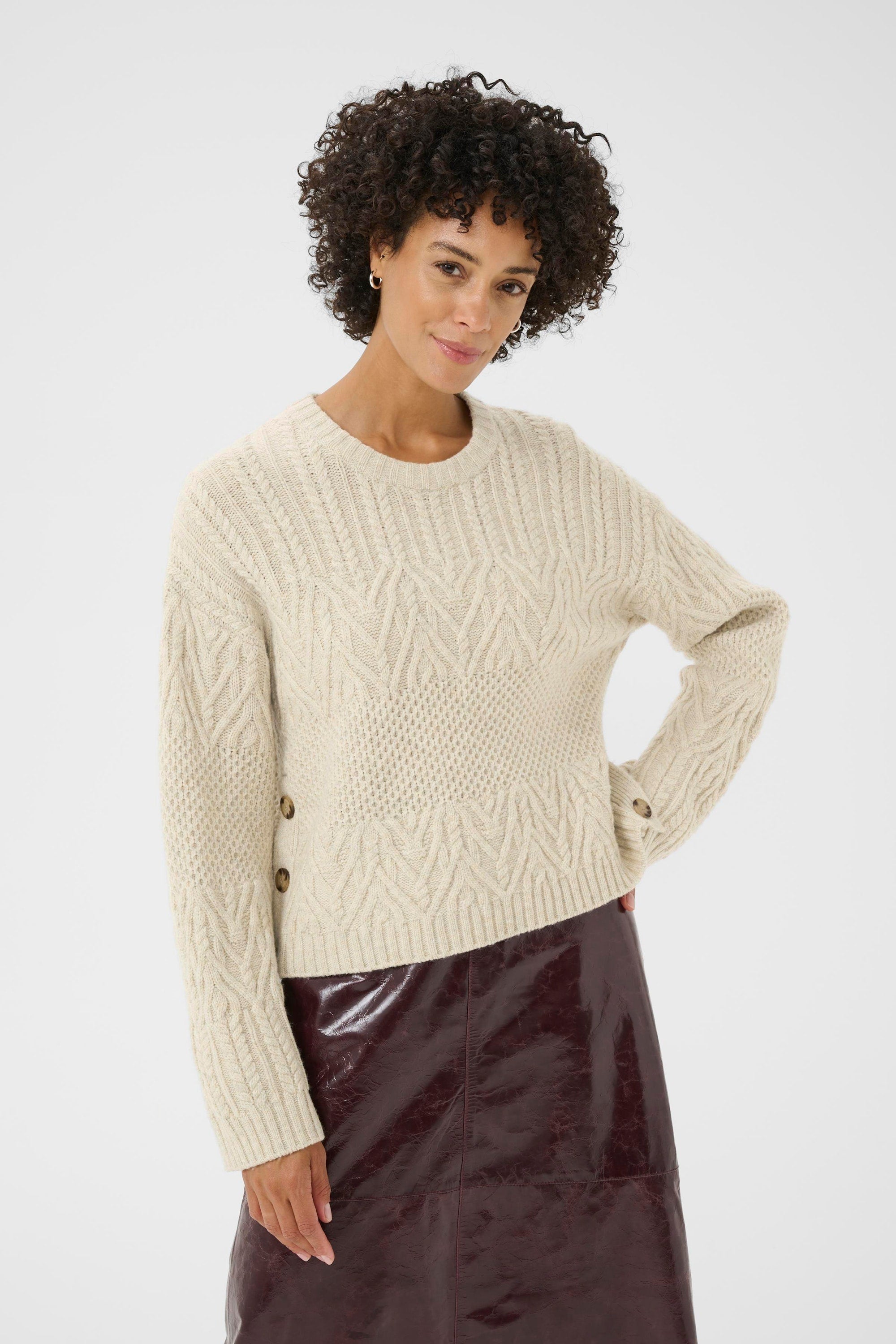 Sindy French Oak Melange Sweater - 30310029