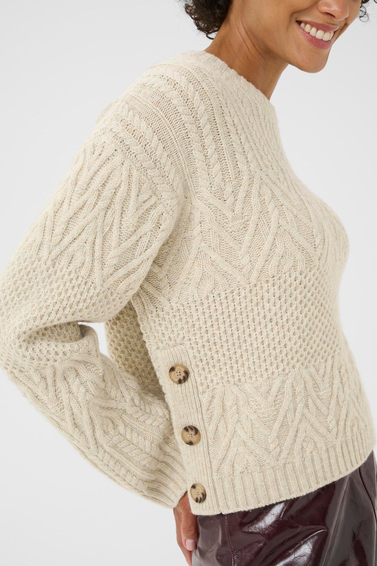 Sindy French Oak Melange Sweater - 30310029