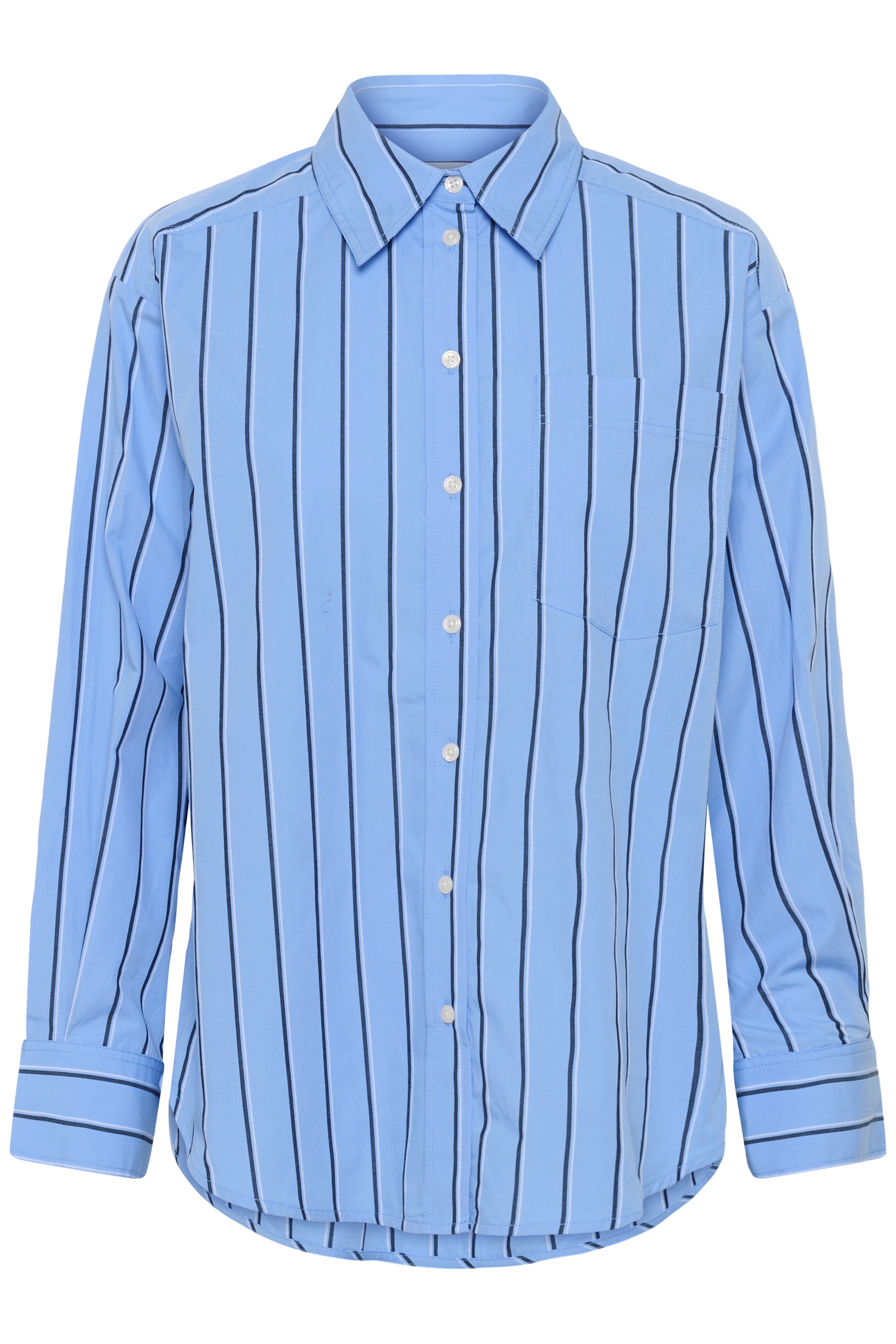 Annabella Blue Striped Shirt - 30310387