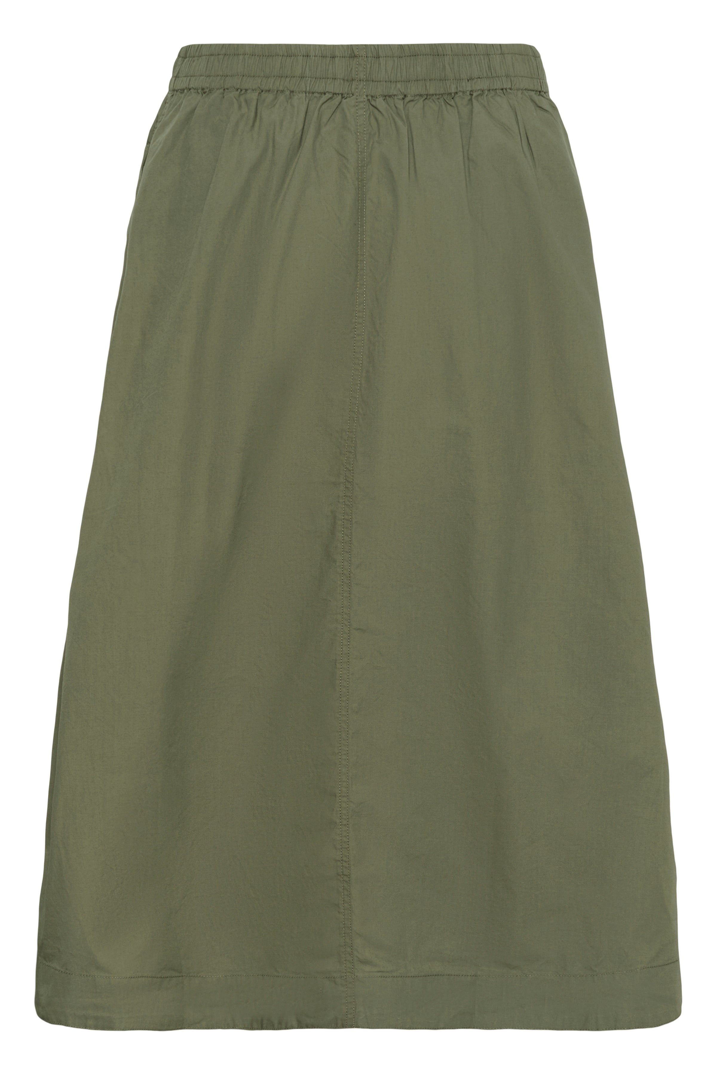 Asmina Smokey Olive Cotton Skirt - 30310408