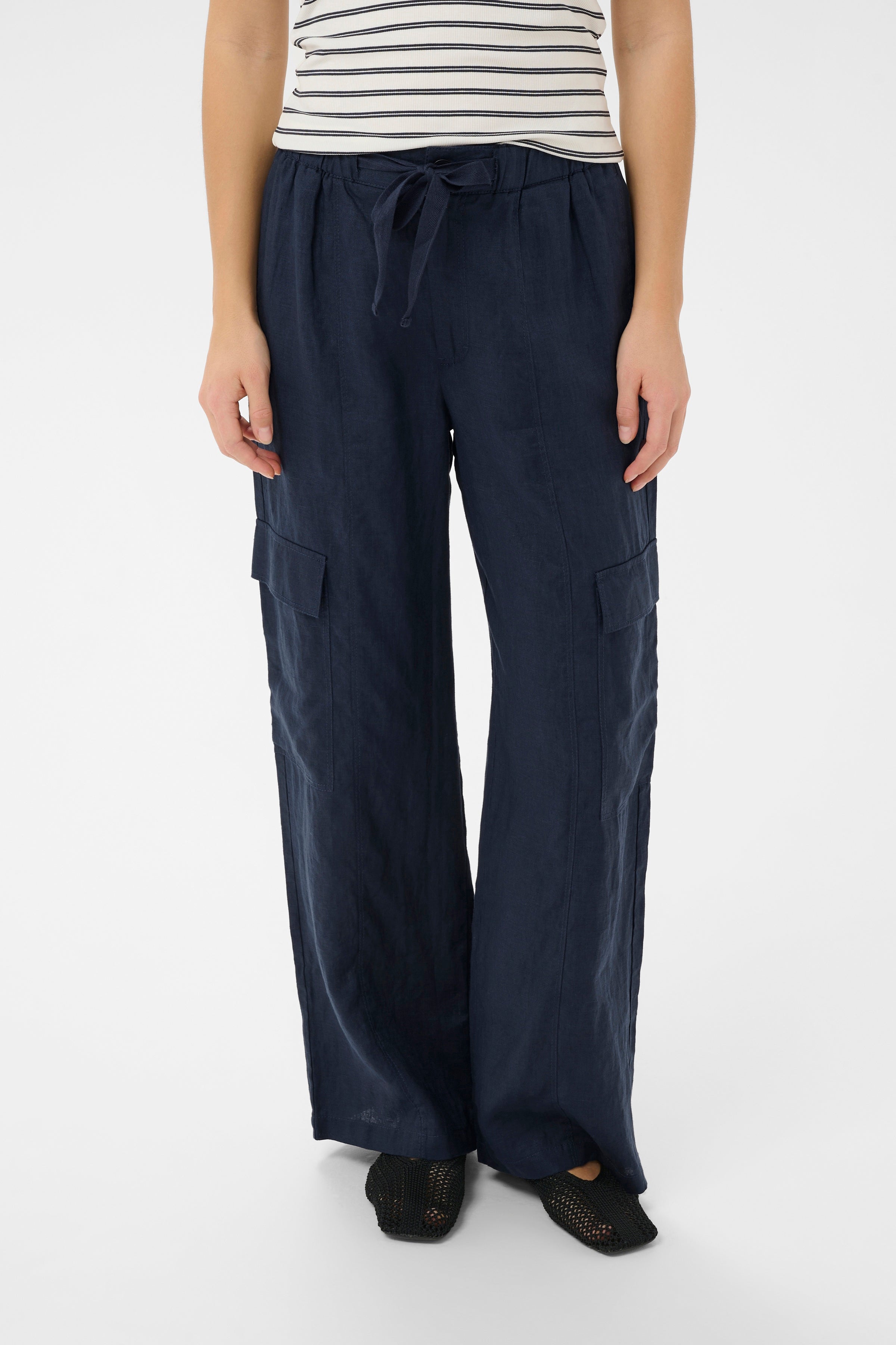 Atena After Midnight Linen Trousers - 30310409