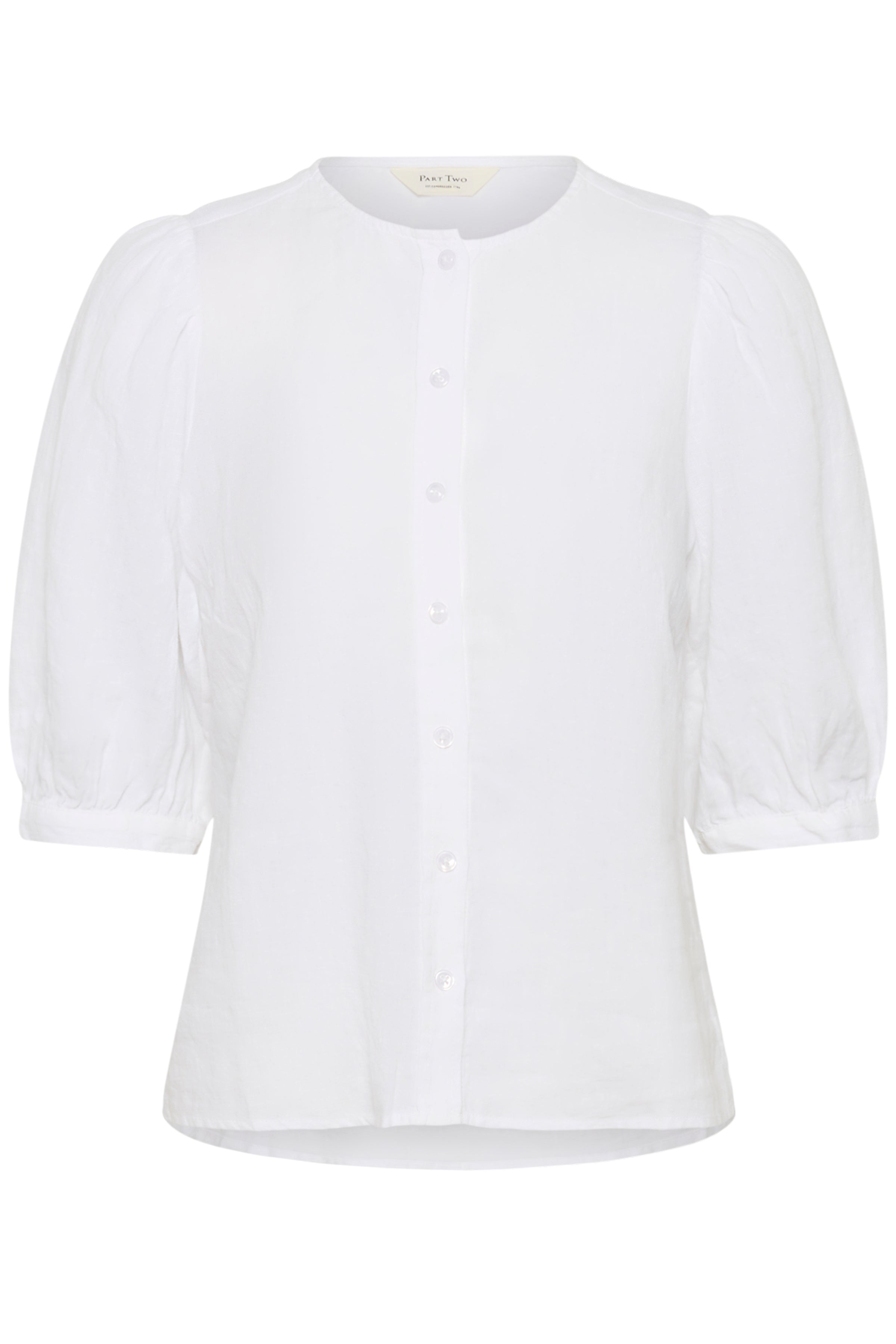 Azra White Linen Shirt - 30310416