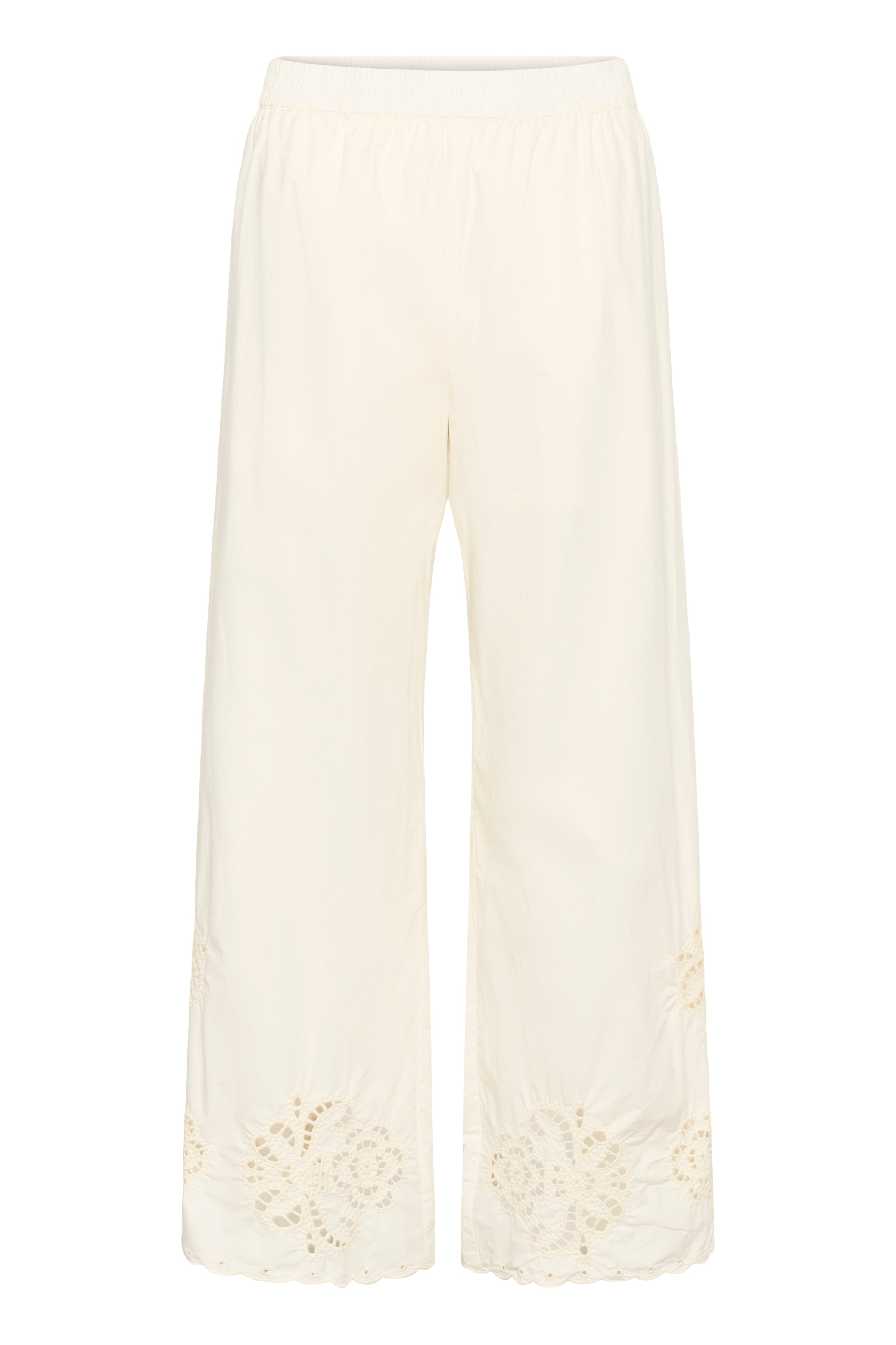 Agnethe Whisper White Embroidered Pants - 30310420