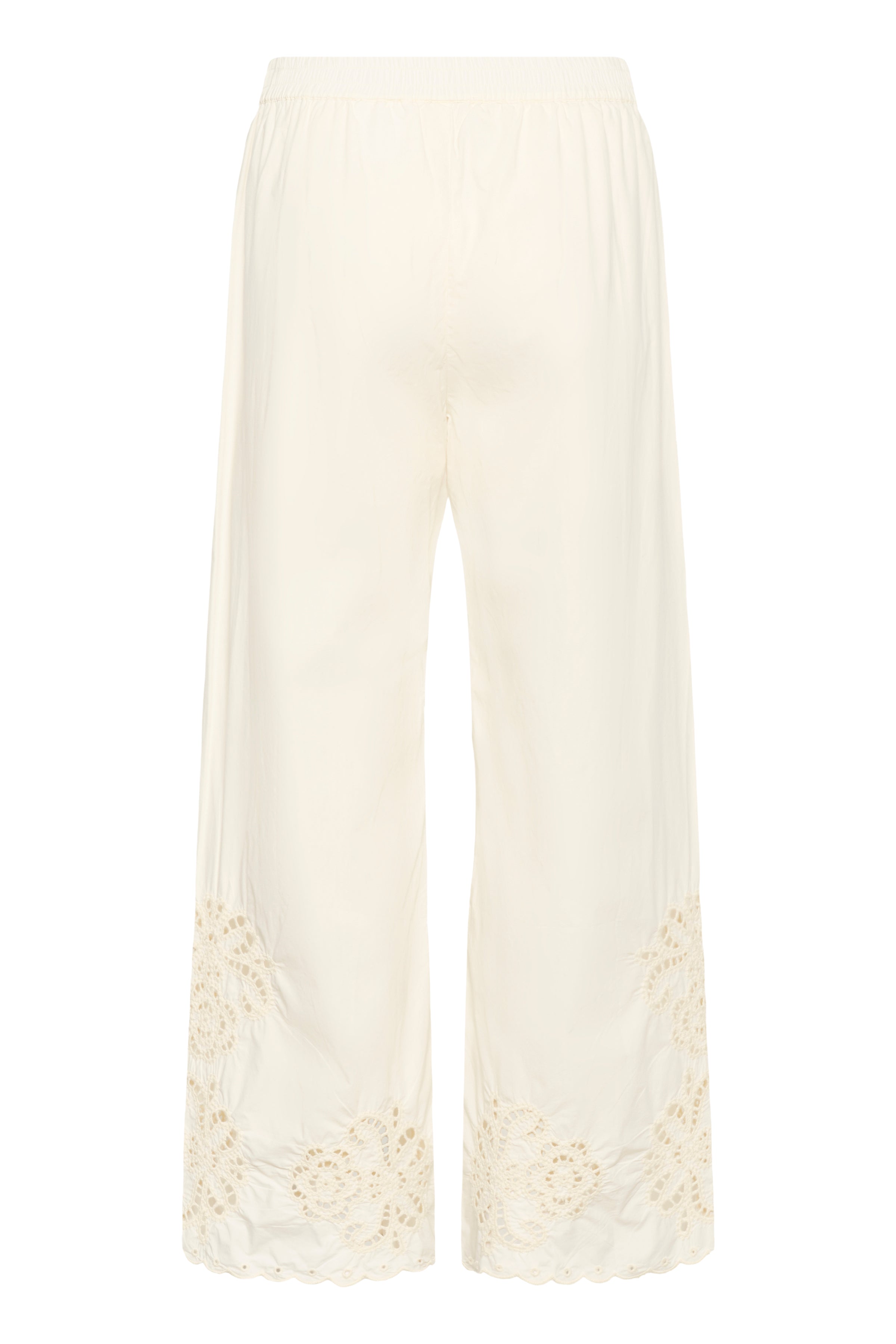 Agnethe Whisper White Embroidered Pants - 30310420
