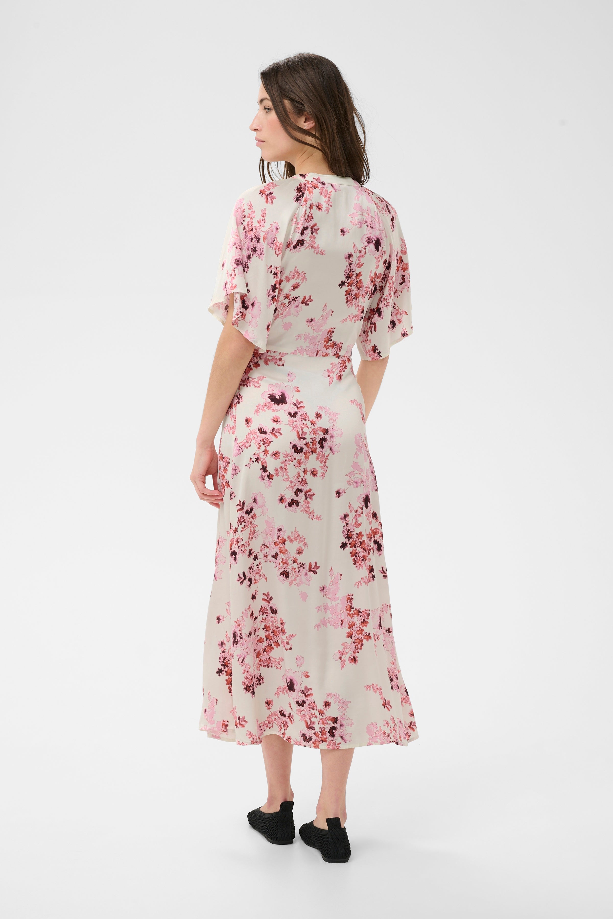 Alaja Pink Shadow Floral Dress - 30310465