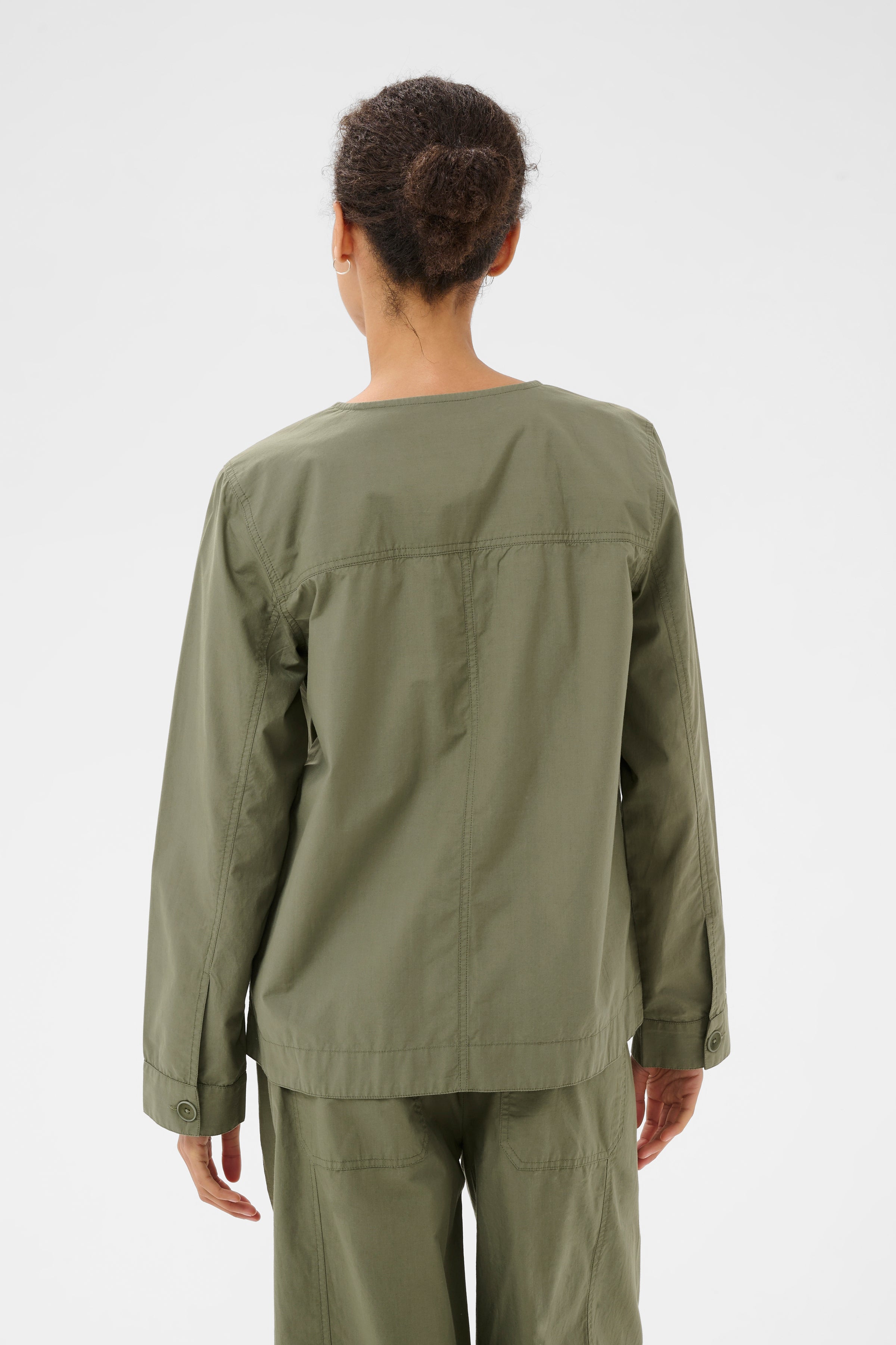 Aziza Smokey Olive Utility Jacket - 30310482