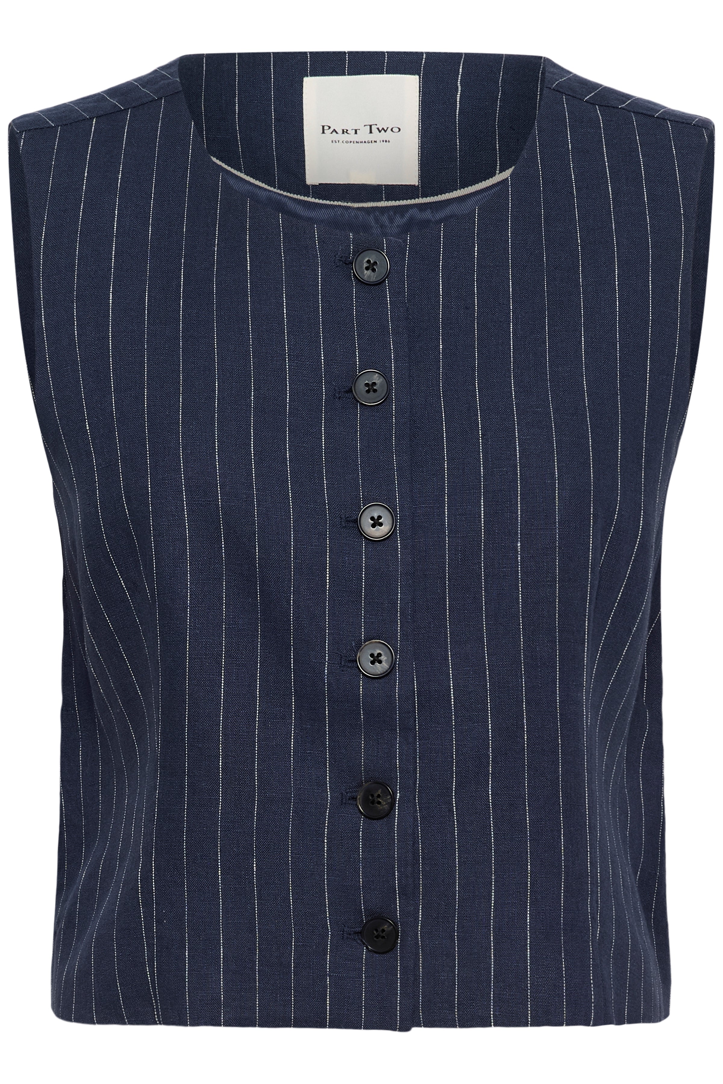 Azania Blue Nights Pinstripe Waistcoat - 30310487