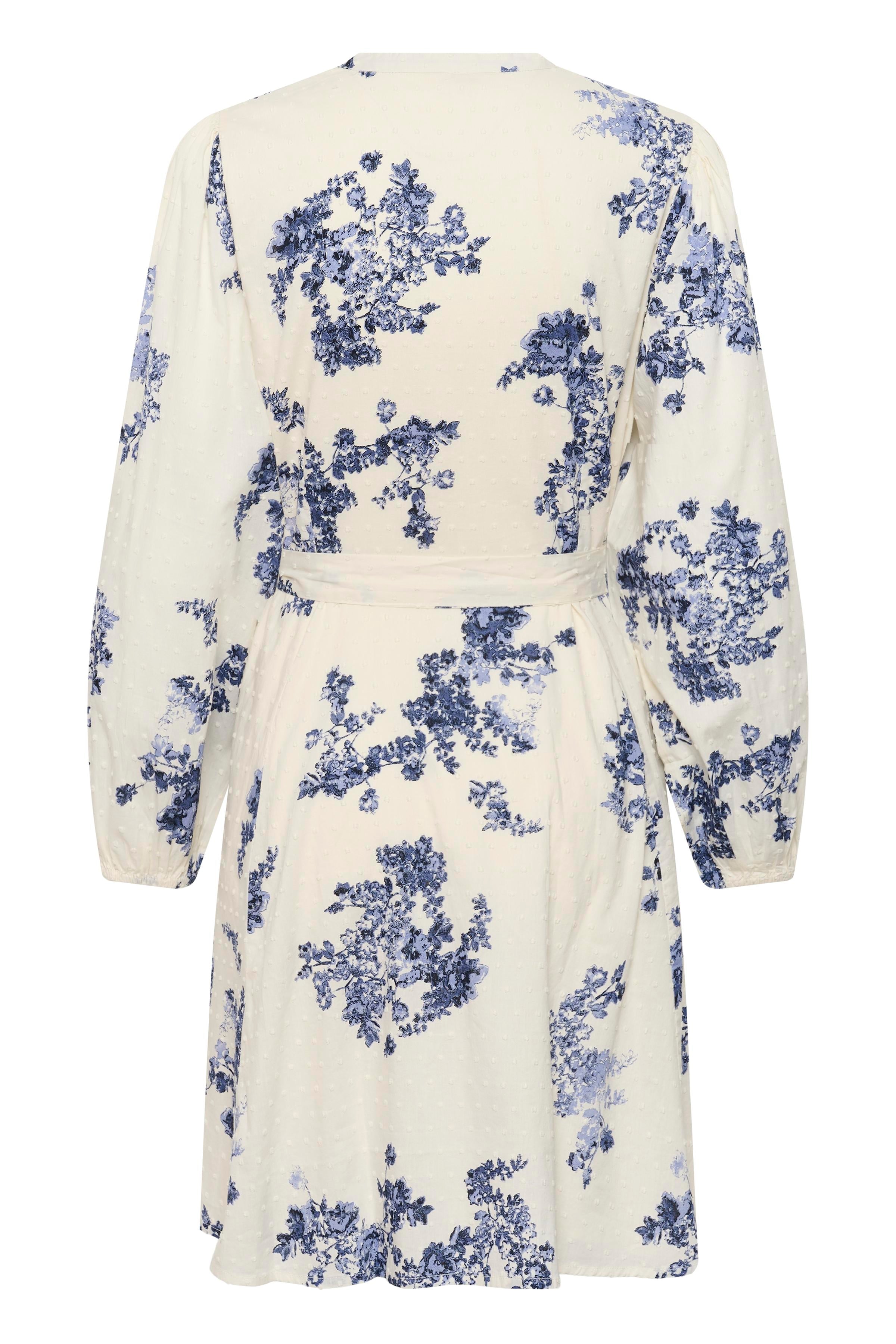 Avira Blue Shadow Floral Dress - 30310662