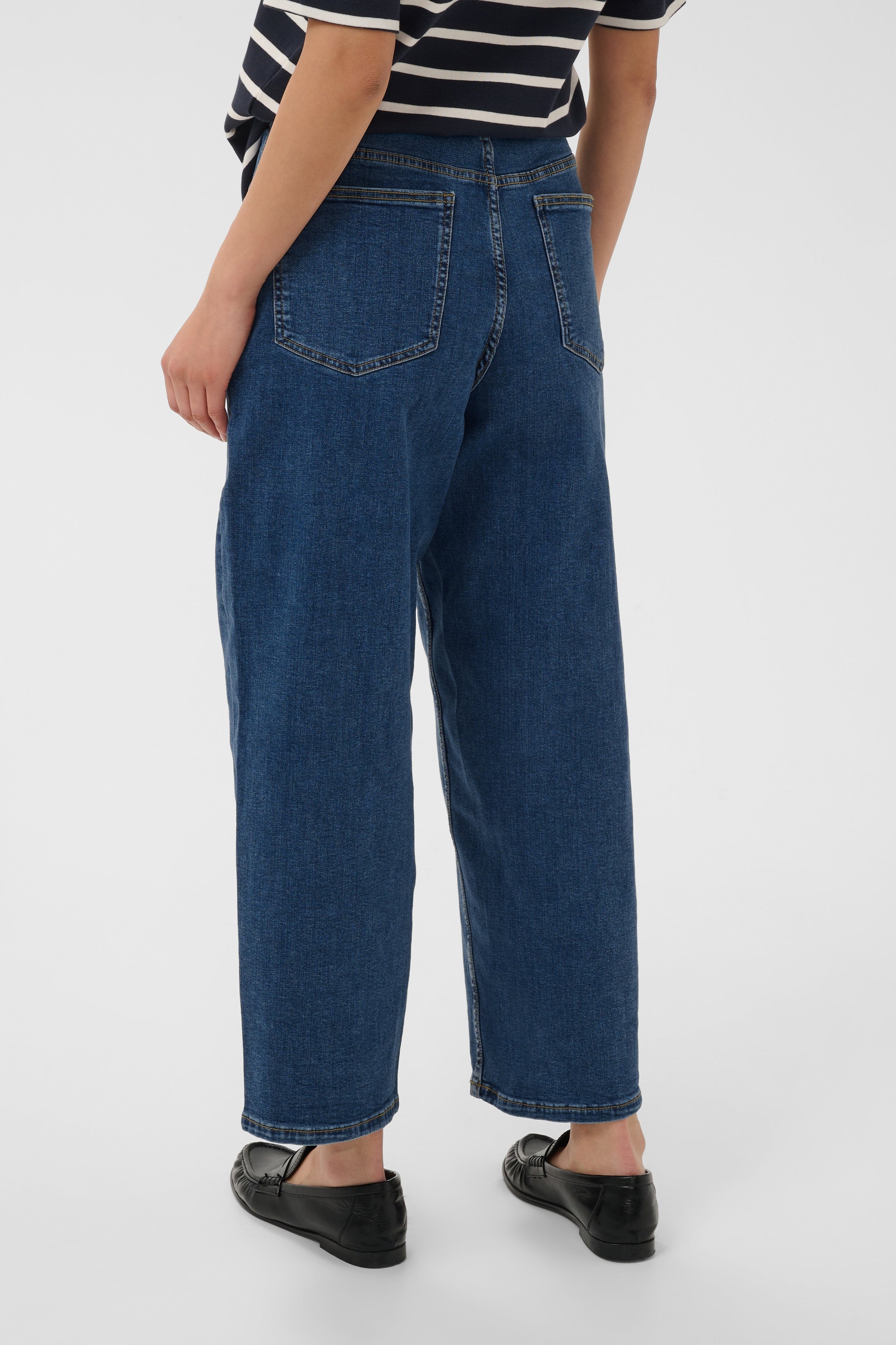 Adelena Med Dark Blue Jeans - 3010715