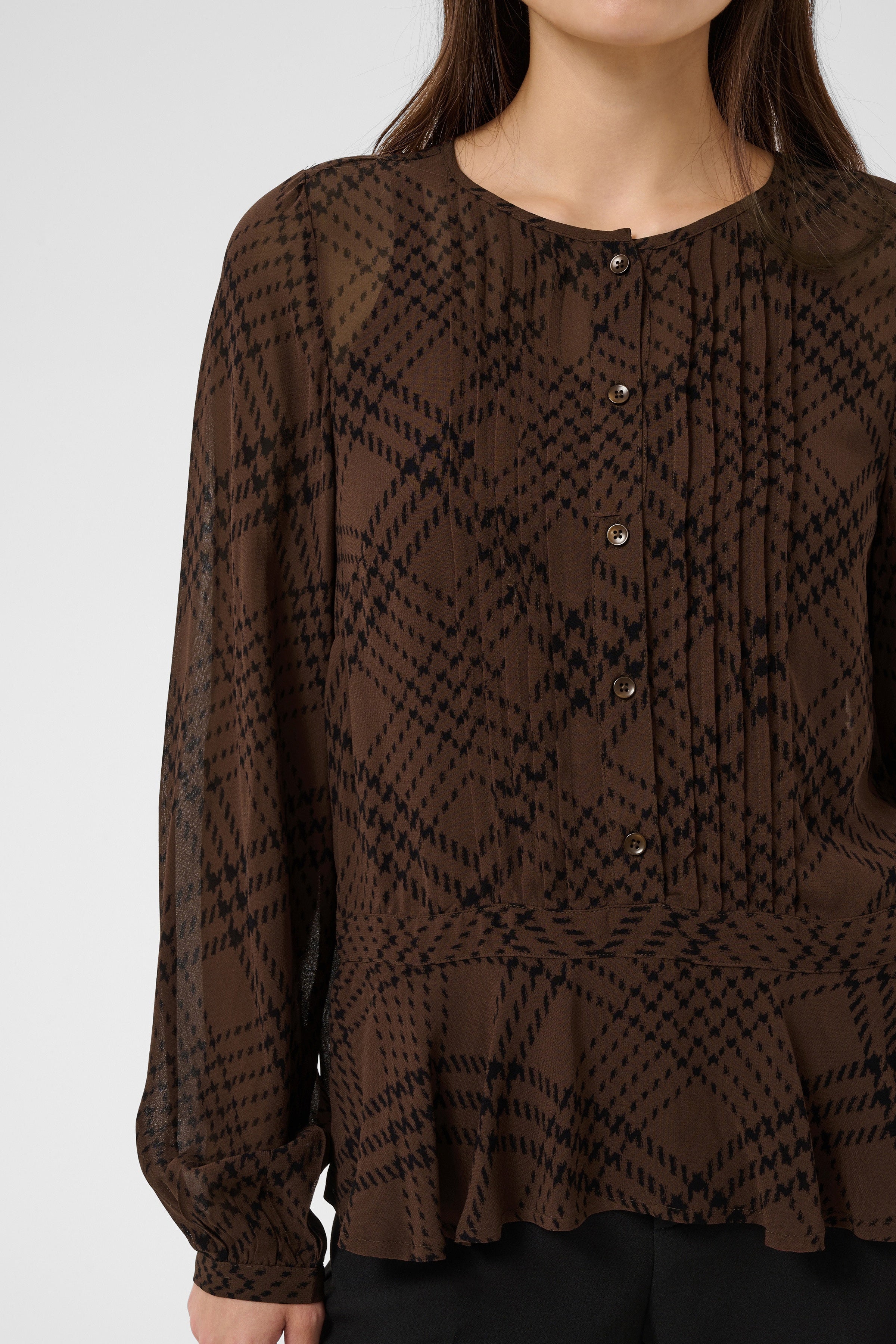 Cantaline Brown Check Shirt - 30310758