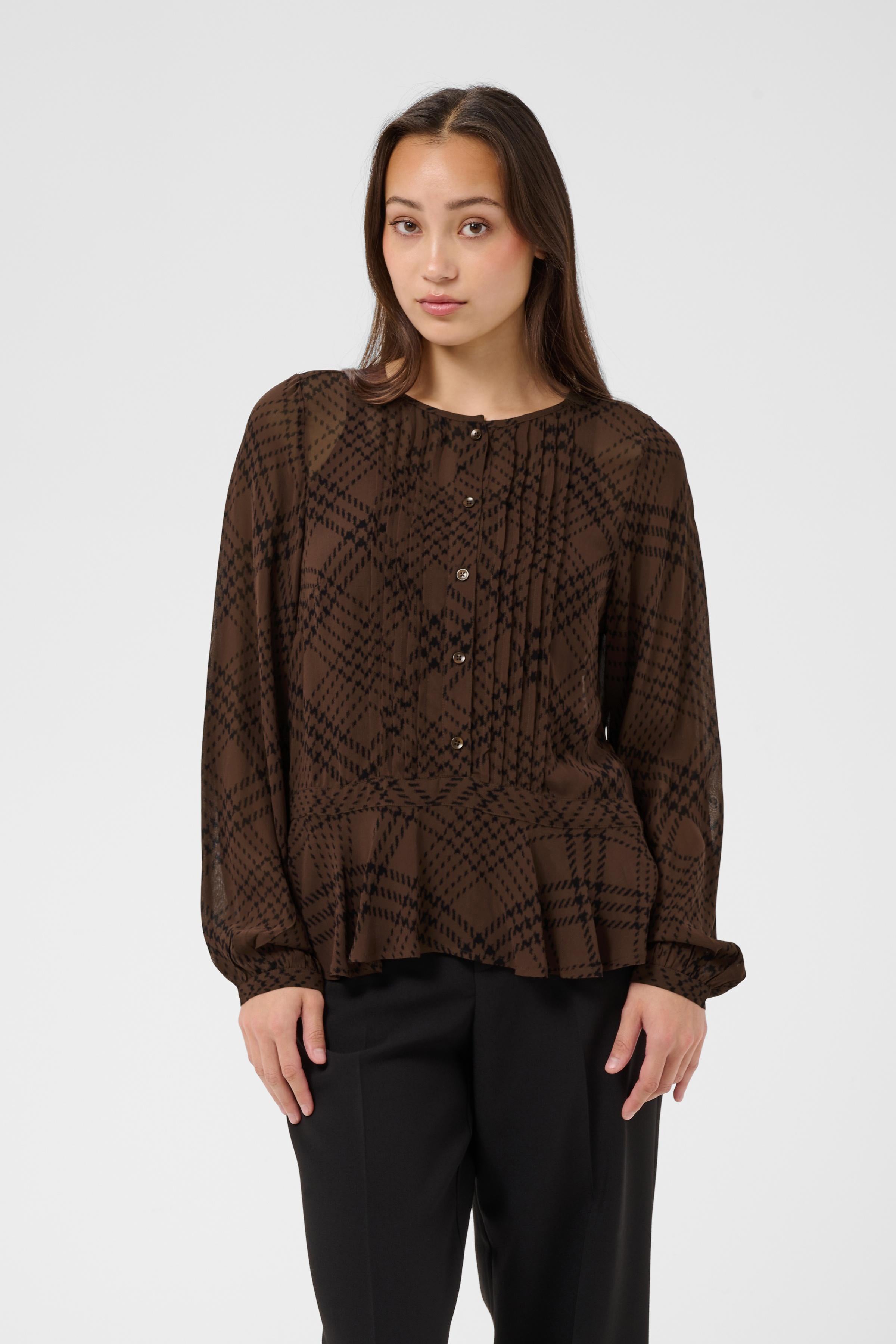 Cantaline Brown Check Shirt - 30310758