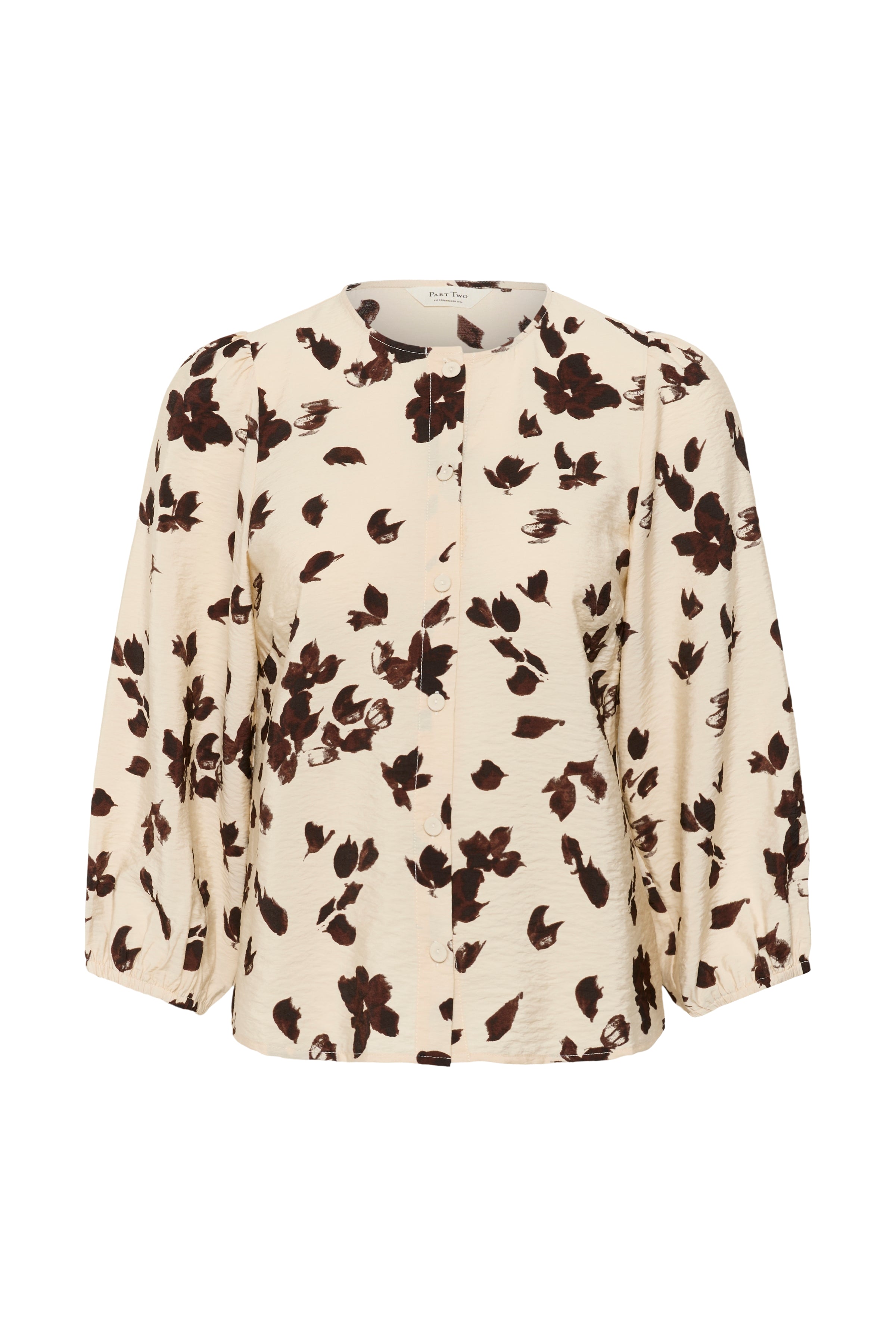Channie Oatmeal Print Shirt - 30310770