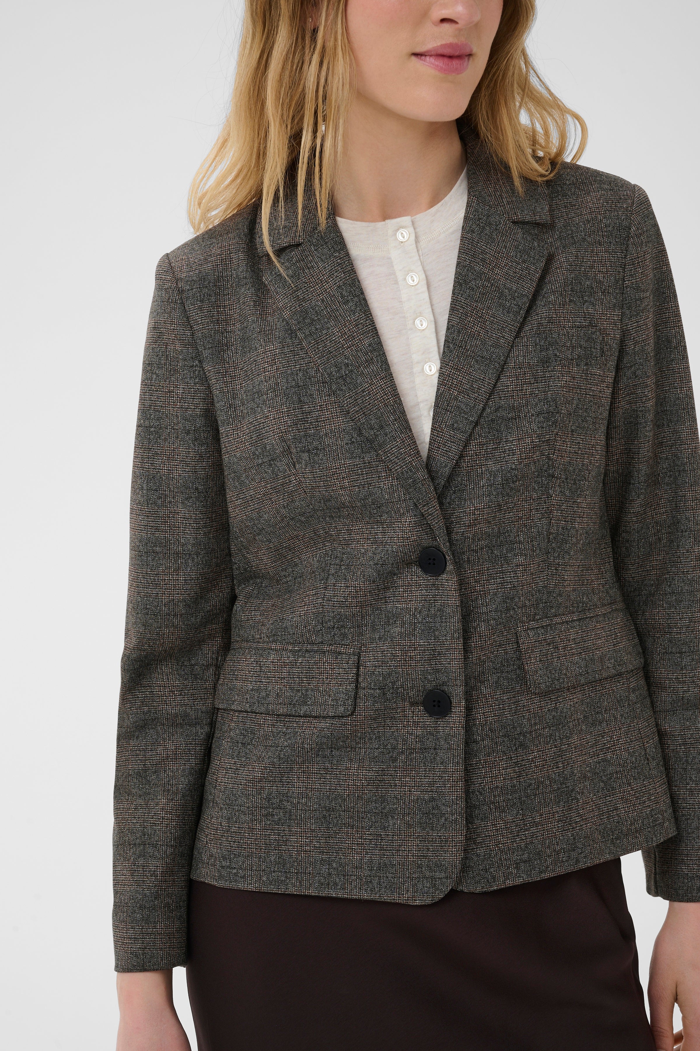 Clarrissa Black Check Blazer - 30310804