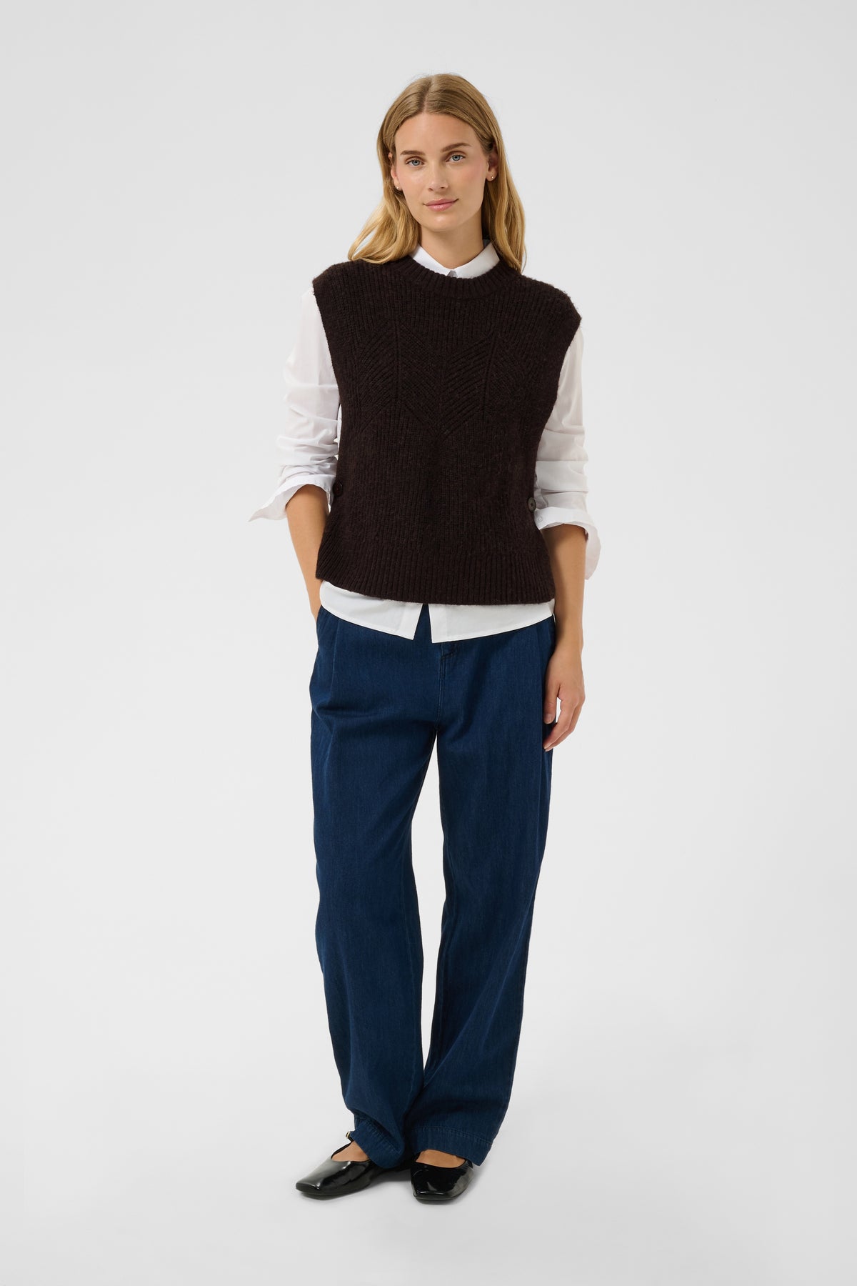 Charlye Mole Melange Slipover - 30310831