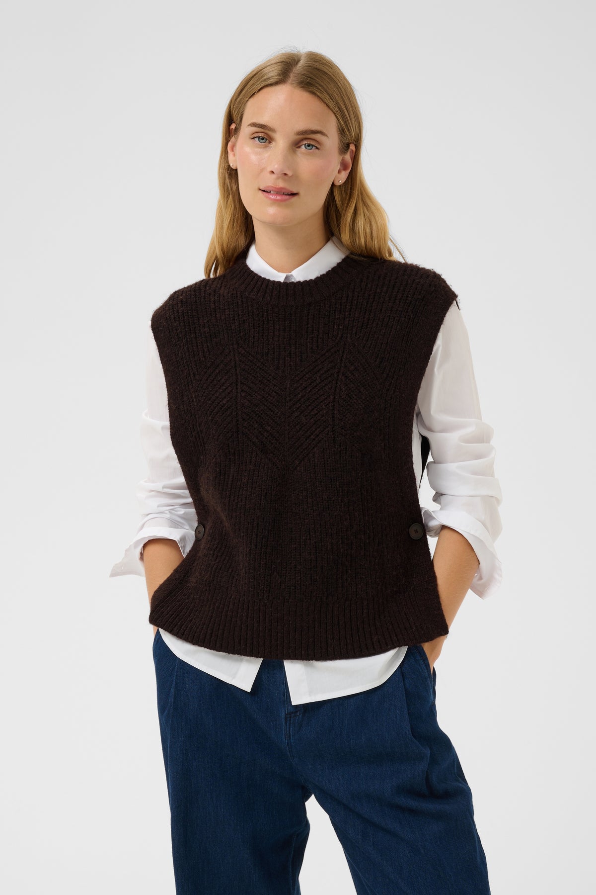 Charlye Mole Melange Slipover - 30310831