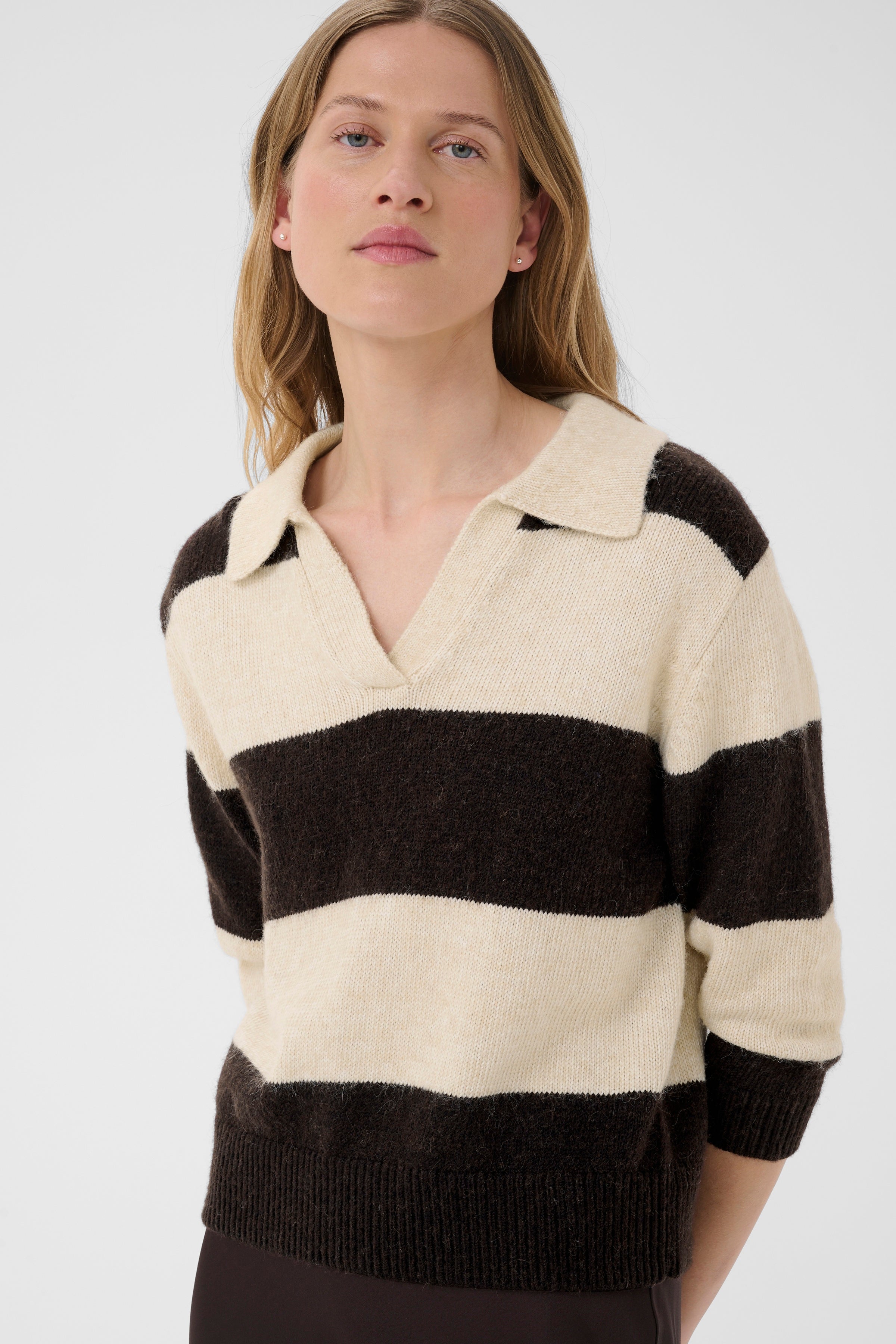 Charlott Block Stripe Mole Sweater - 30310833