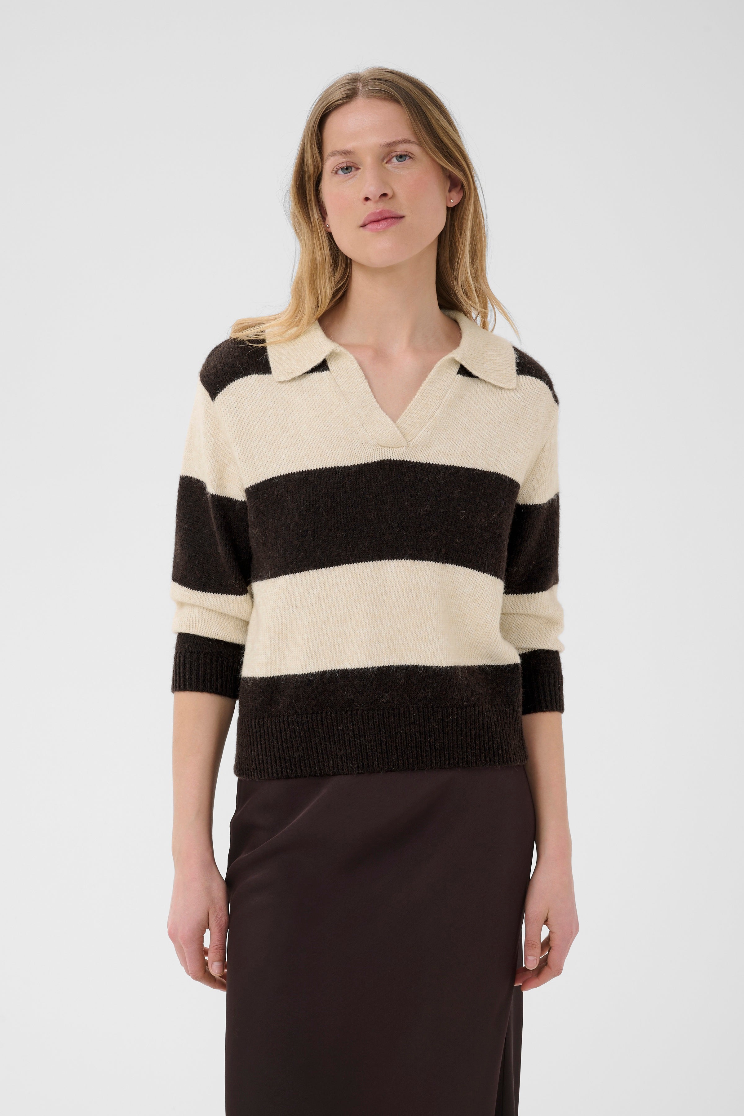 Charlott Block Stripe Mole Sweater - 30310833