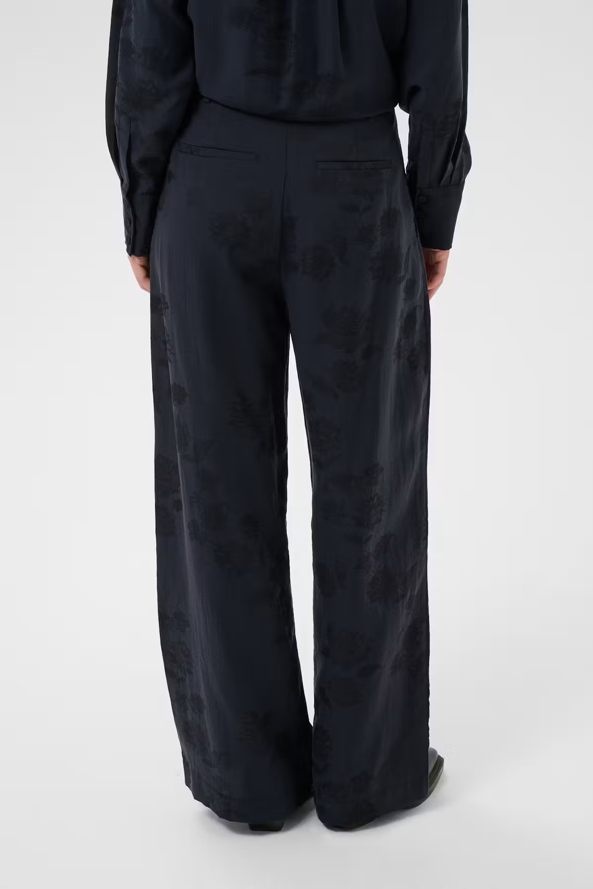 Cathleen Dark Navy Flower Trousers - 30310855