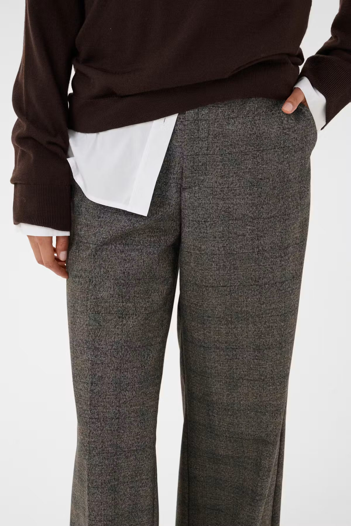 Ninni Black Check Trousers - 30310883