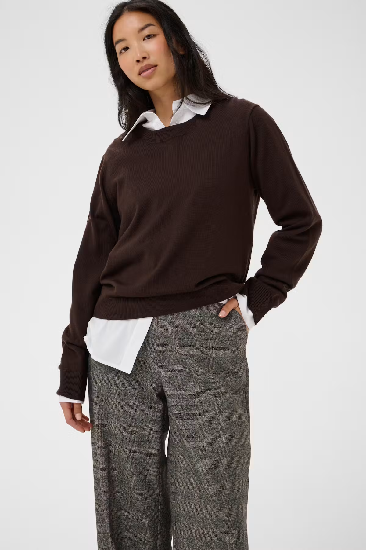 Ninni Black Check Trousers - 30310883