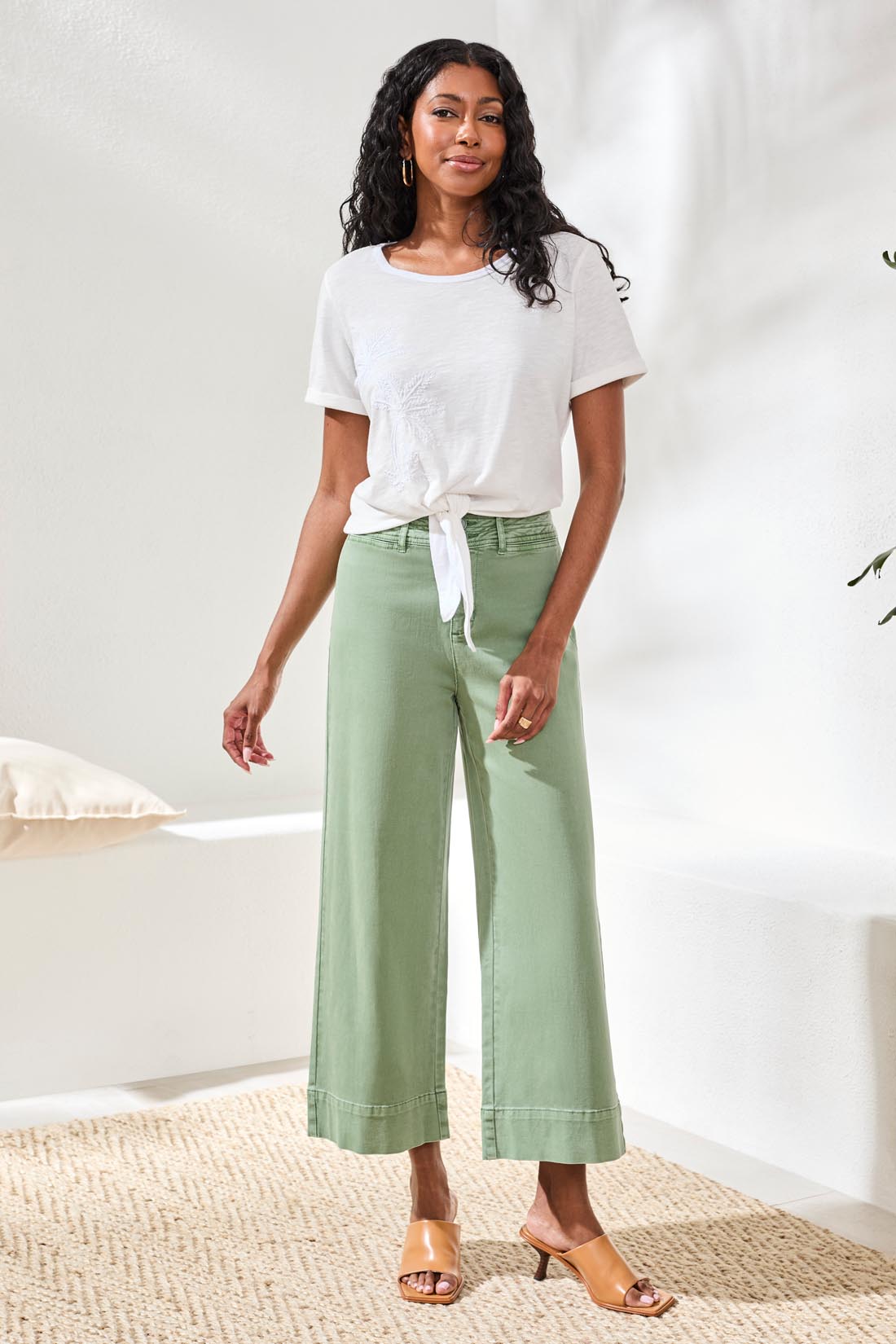 White Front Tie Top - 3081O
